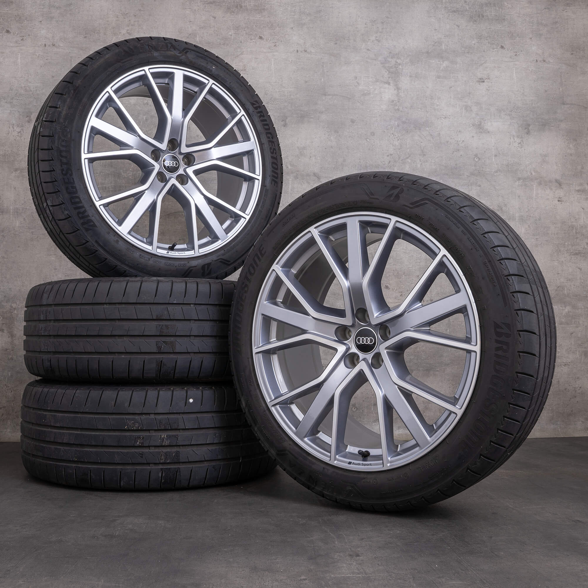 Originales Audi e-tron GE Q8 & Sportback llantas 21 pulgadas ruedas de verano 4KE601025C antracita pulido