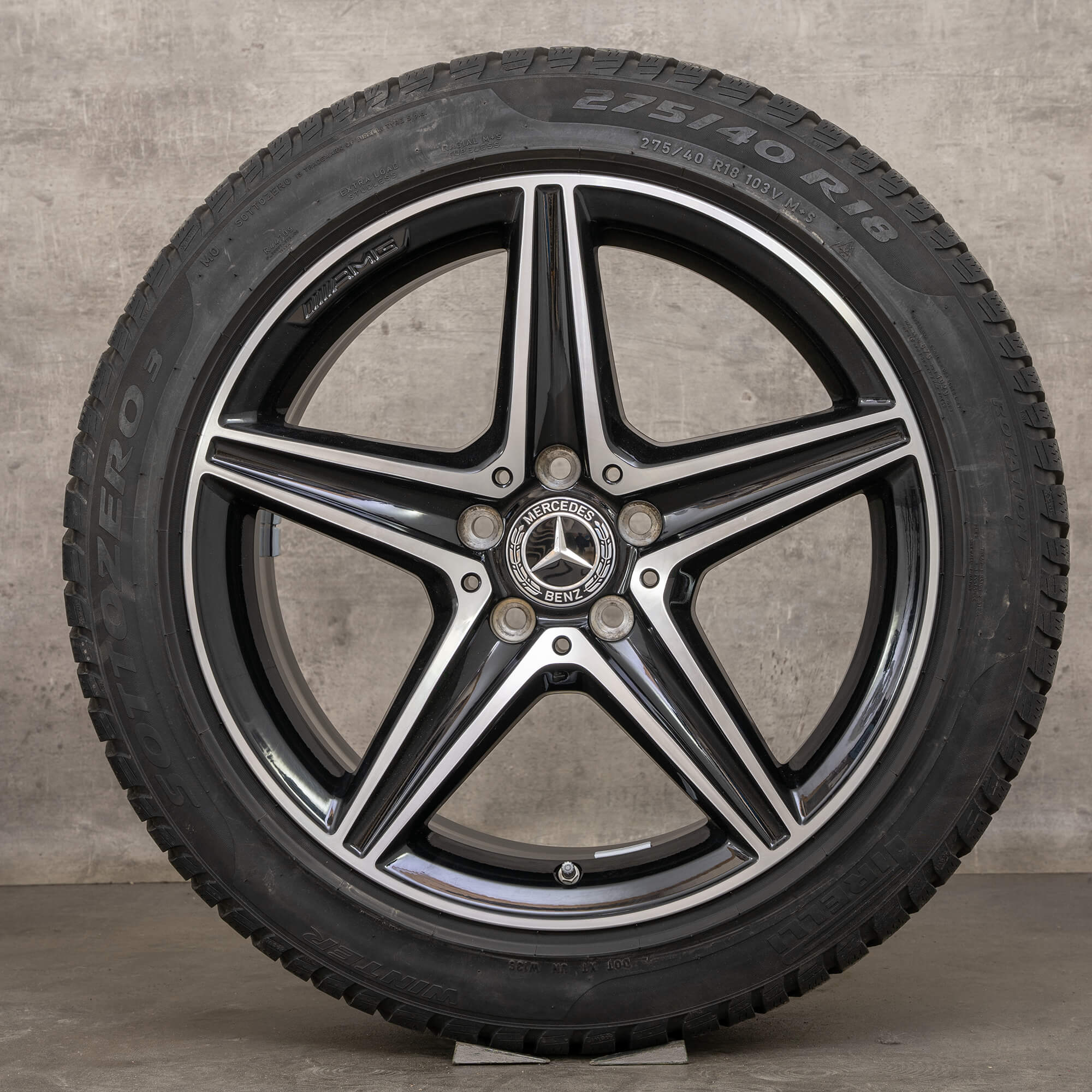 Genuine AMG Mercedes Benz Classe E ruote invernali 18 pollici W213 S213 A238 C238 cerchi A2134011800 A2134011900 himalaya grigio lucido tornito