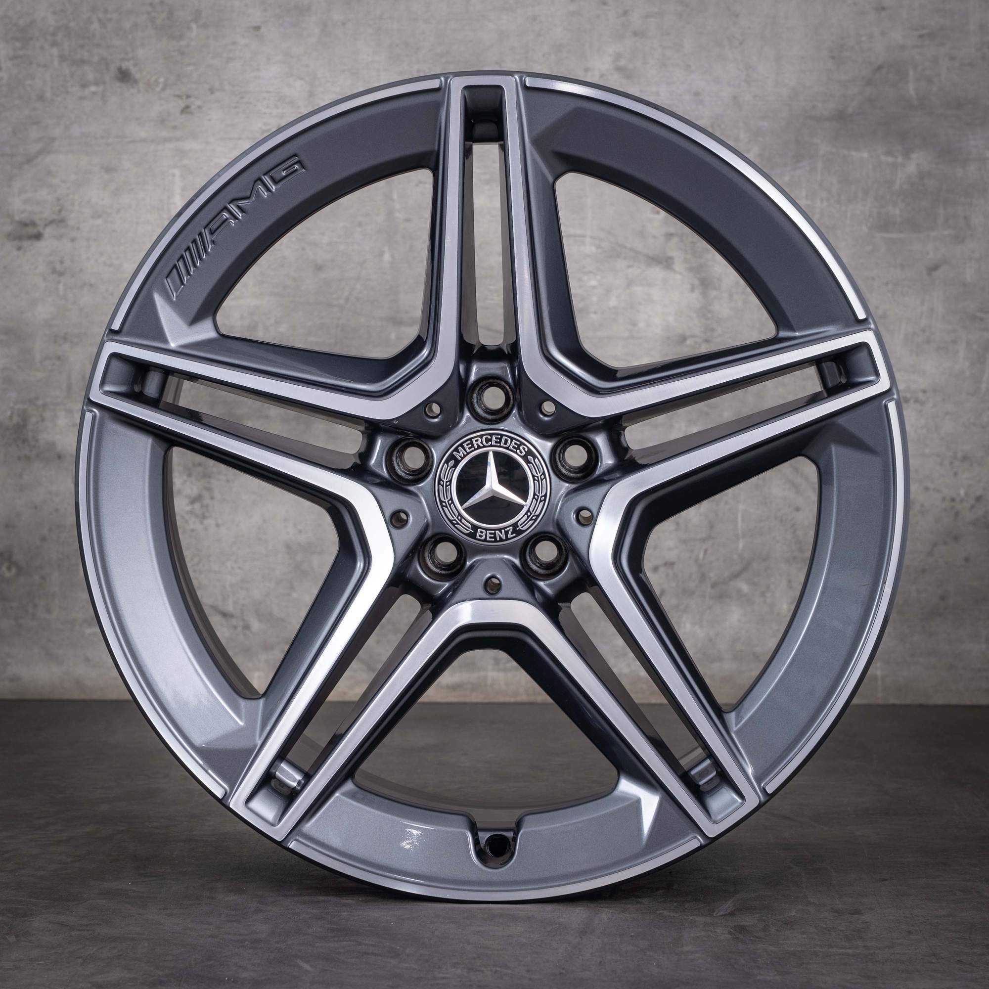 Jantes d'origine Mercedes-Benz GLC et 43 AMG 19 pouces C253 A2534015300 A2534015400 gris Himalaya jantes diamantées