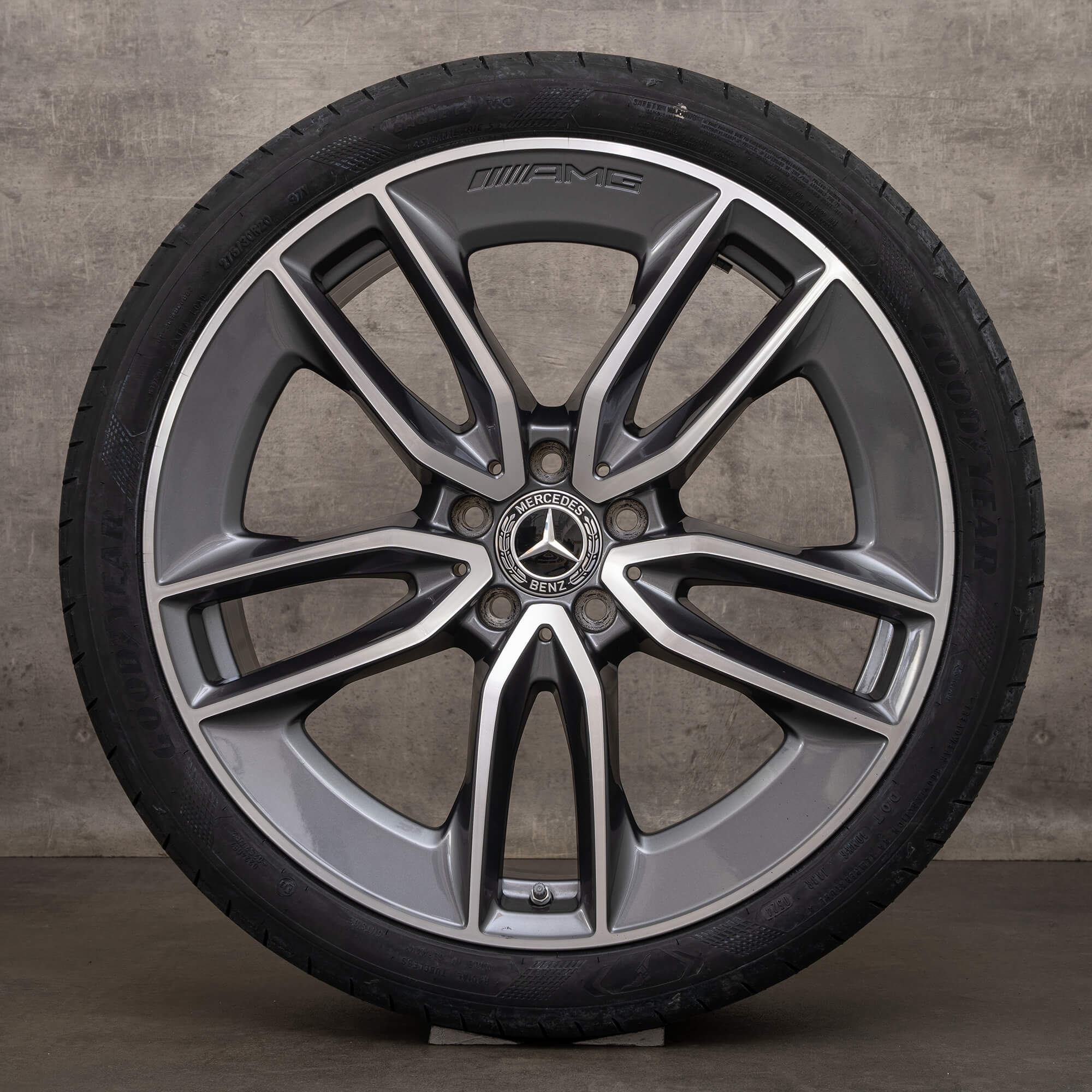 Orijinal AMG Mercedes E-Serisi E43 E53 jantlar 20 inç W213 S213 A238 C238 yaz lastikleri A2134014900 A2134015000 himalaya gri parlak döndü YENİ