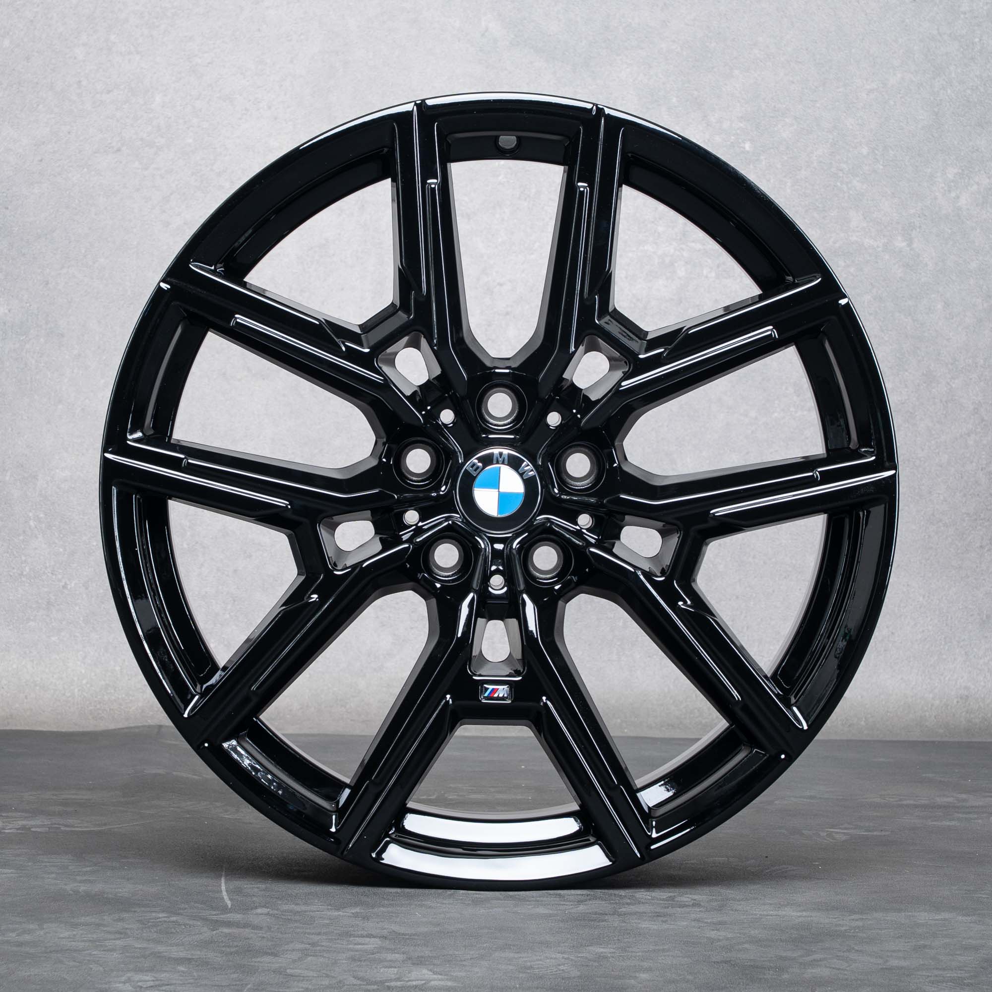 Oryginalne felgi BMW serii 4 i4 19 cali G26 Gran Coupe Styling 859 M 8747304 8747305 czarny błyszczący