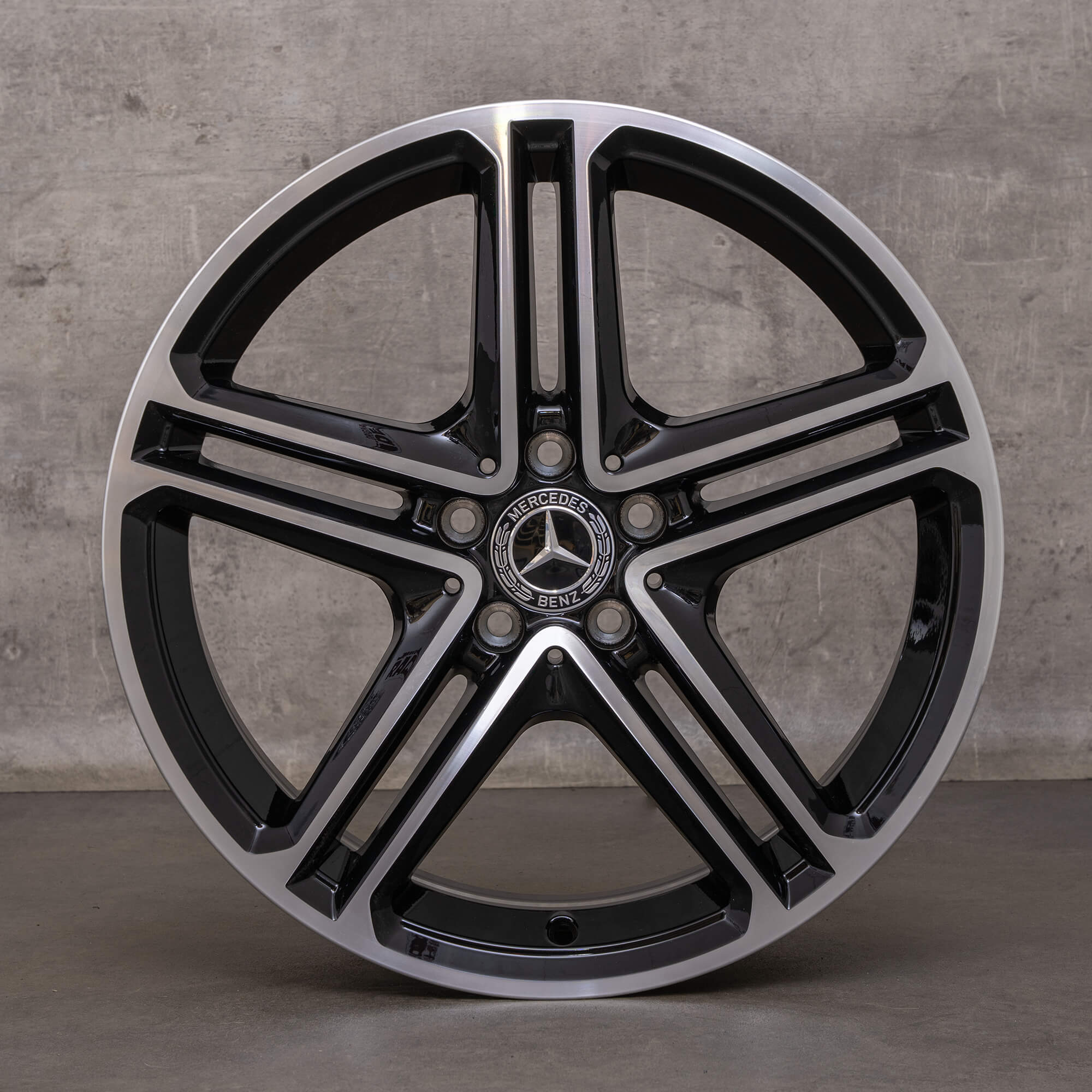 Originale Mercedes CLS fælge 19 tommer C257 A2574011200 A2574011300 sort blank drejet NYT