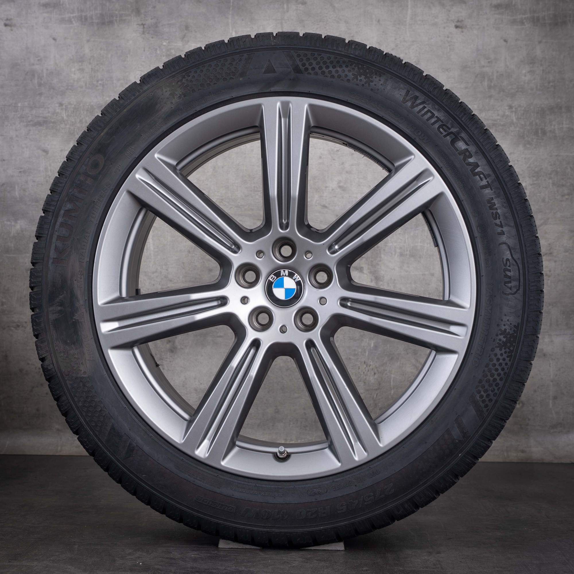 OEM BMW X5 X6 winter wheels 20inch G05 G06 rims Styling 736 6883753 Ferric Gray Gloss