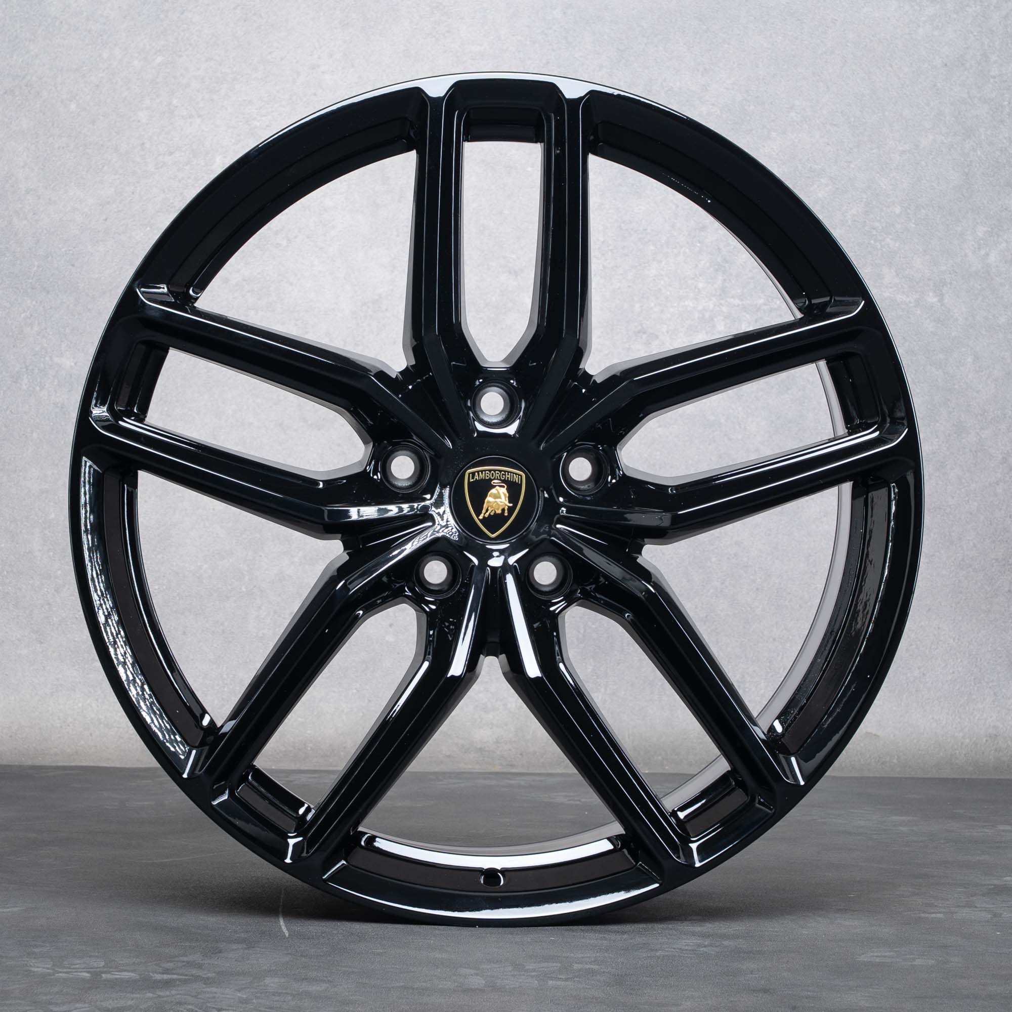 Oryginał Felgi Lamborghini Urus 21 cali 4ML601025CE 4ML601025CF czarny błyszczący