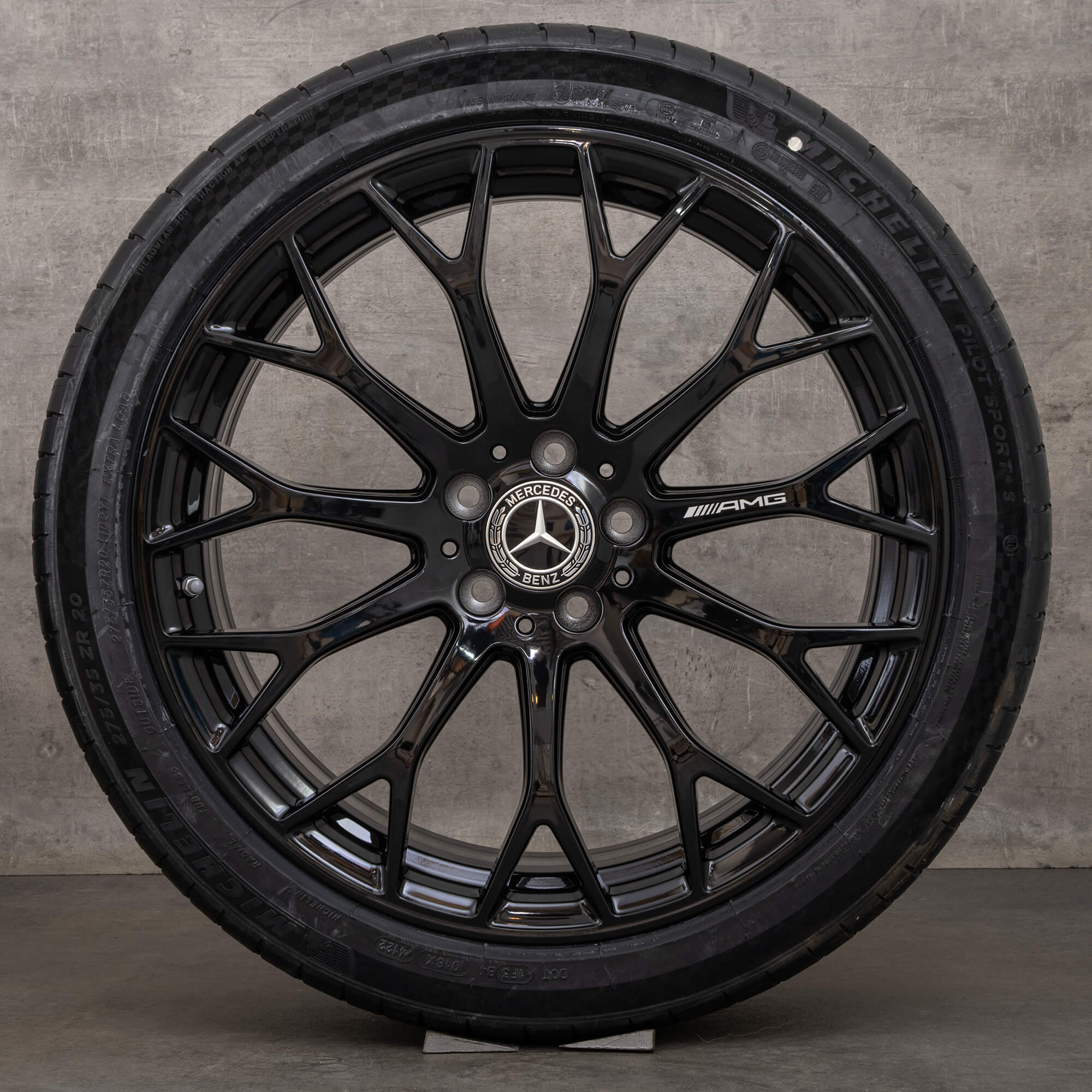 Original ráfky Mercedes Benz třídy C AMG 20" W206 S206 A2064013100 A2064013200 černé NOVÉ