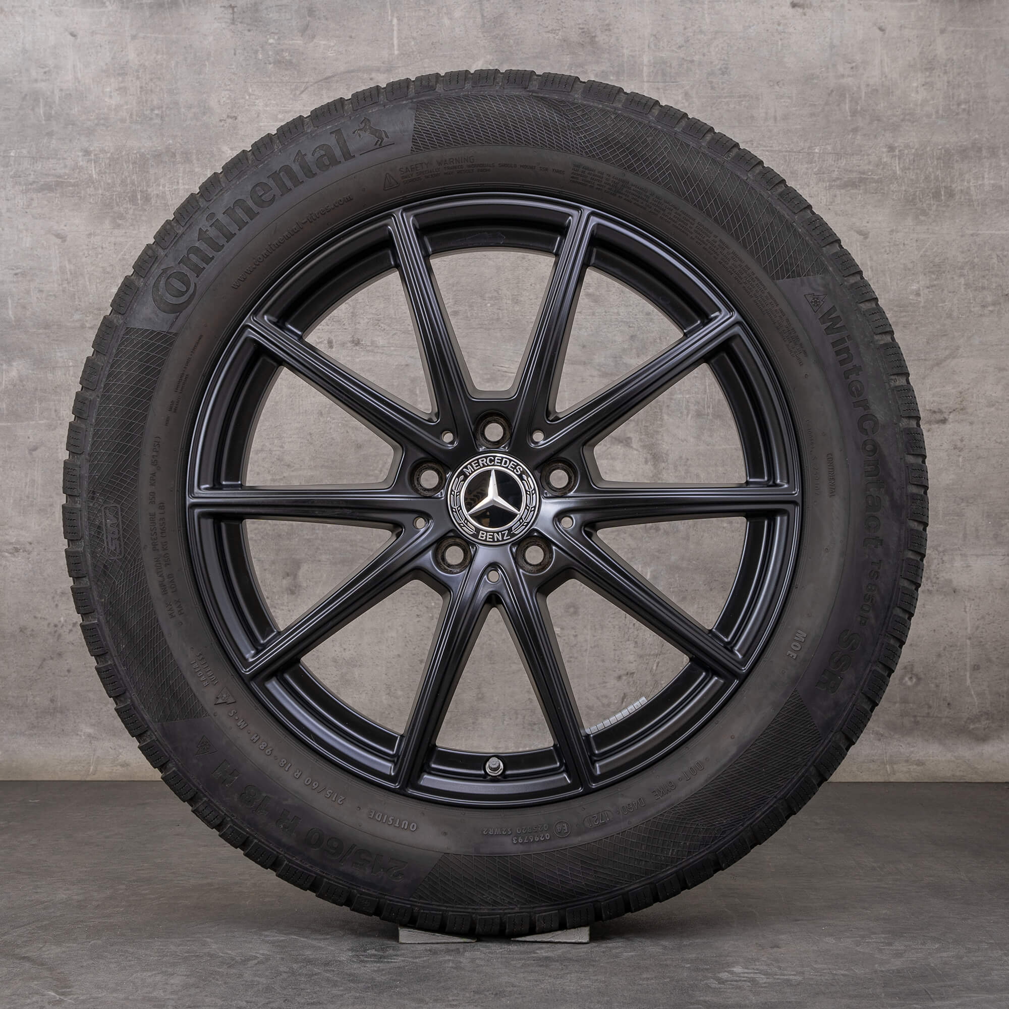 Oryginał Mercedes Benz GLA GLB koła zimowe 18 cali H247 X247 Felgi A2474012600 czarny mat