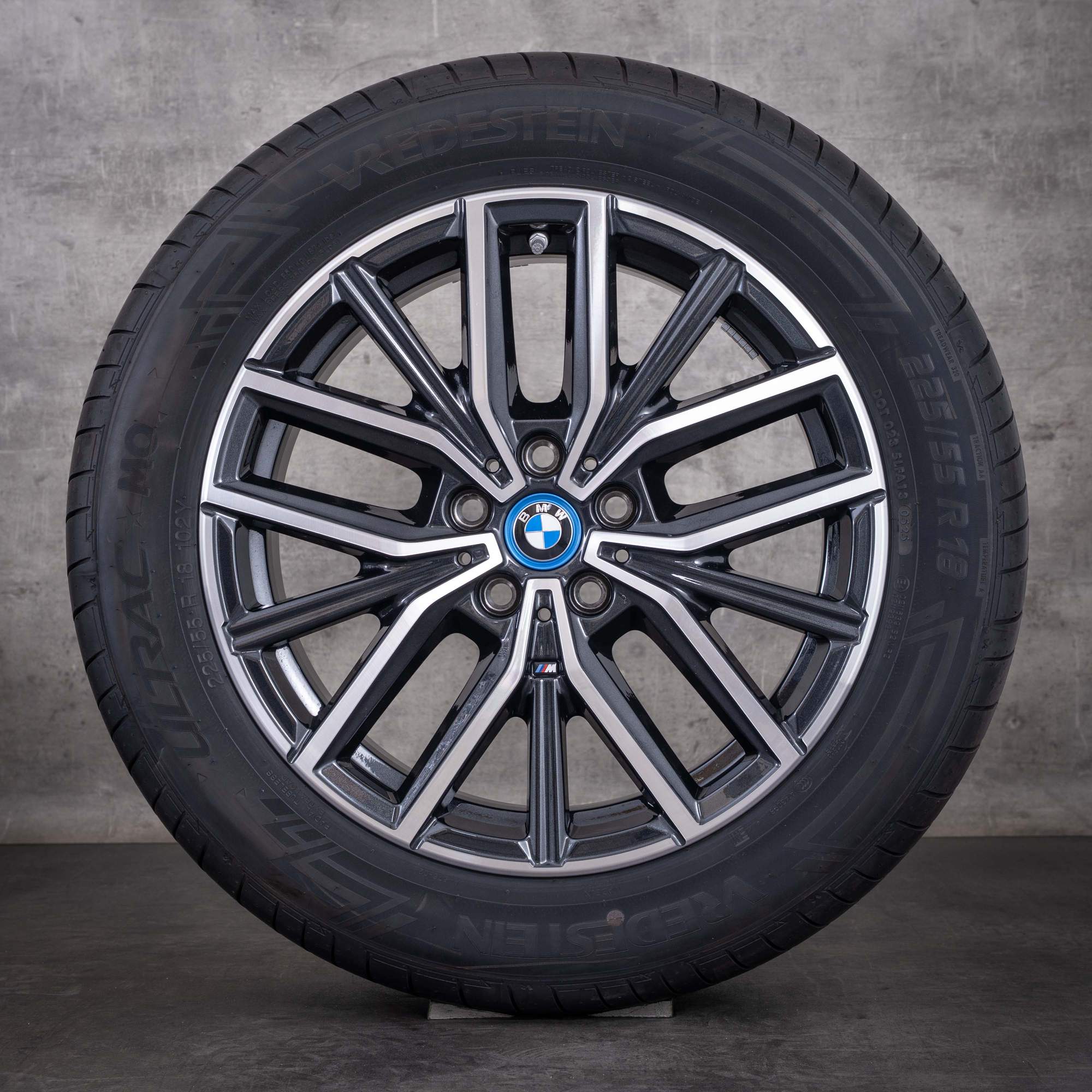 Orijinal BMW X1 iX1 X2 iX2 Kış Lastikleri 18 inç U11 U10 Jantlar Styling 838 M 6891179 gece grisi elmas kesim