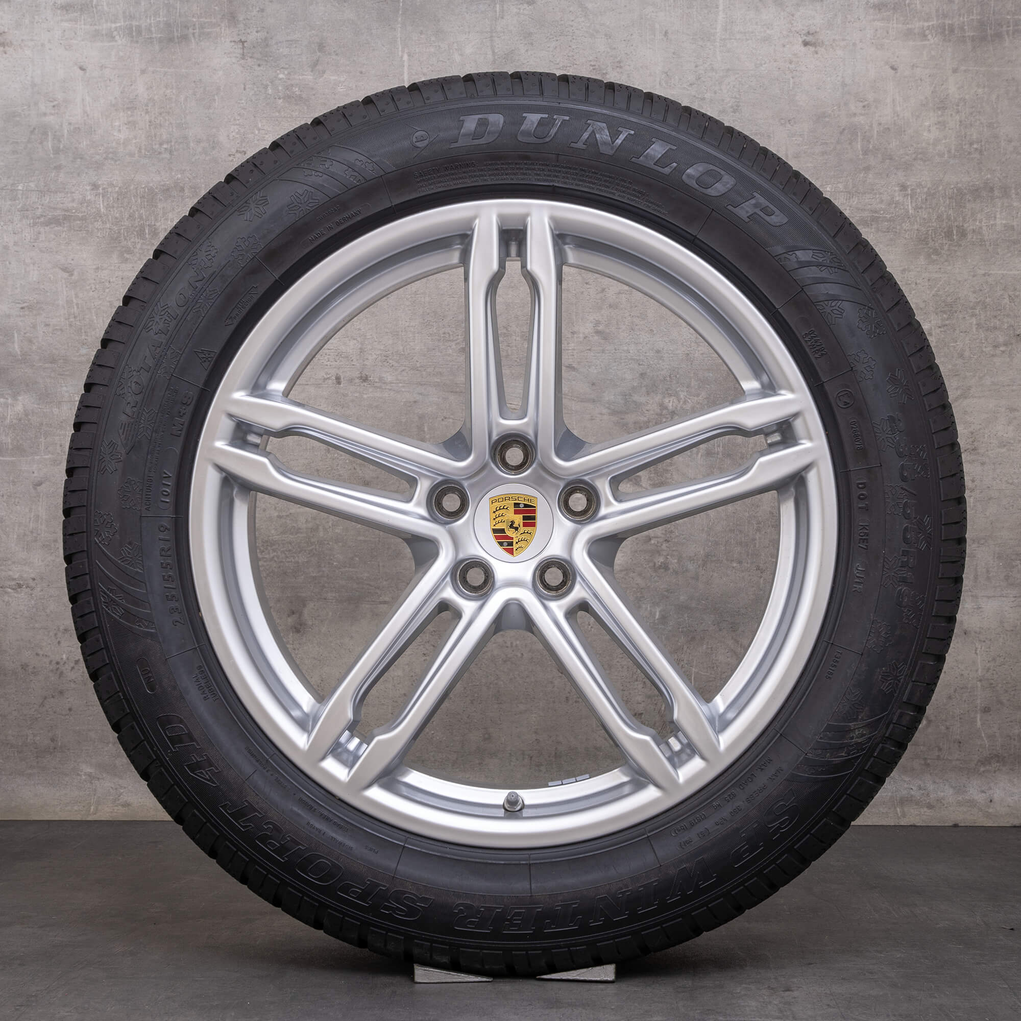 Original Porsche Macan Winterräder 19 Zoll 95B Felgen 95B601025DE 95B601025DQ silber