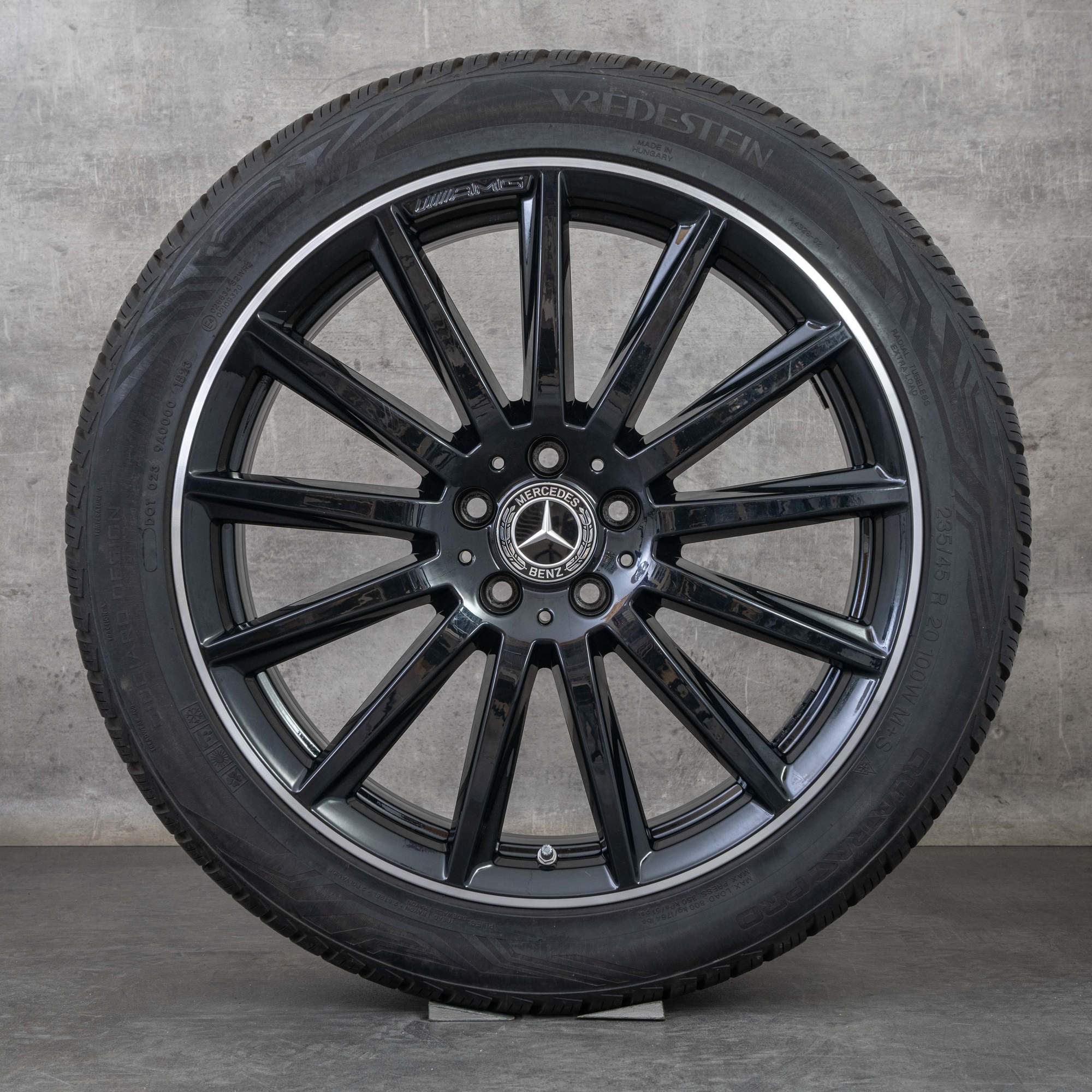 Oryginał Mercedes Benz GLA GLB AMG opony całoroczne 20 cali H247 X247 felgi A2474011600 czarne polerowane toczone