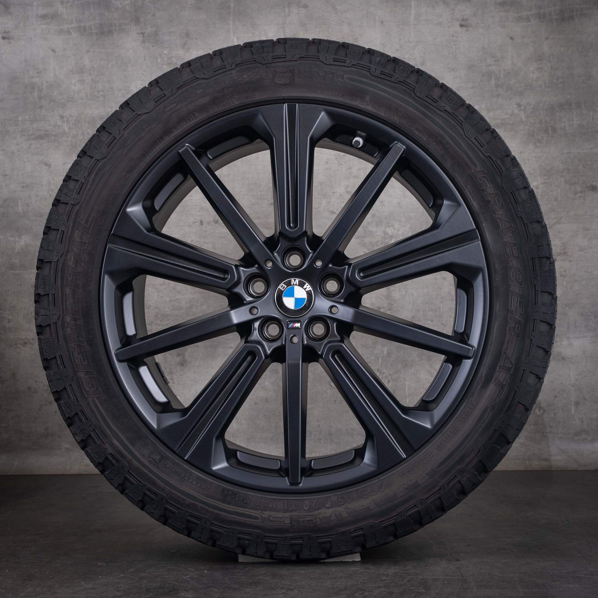 Original BMW X5 X6 Winterräder 20 Zoll G05 G06 Felgen Styling 748 M 6883765 jet black matt