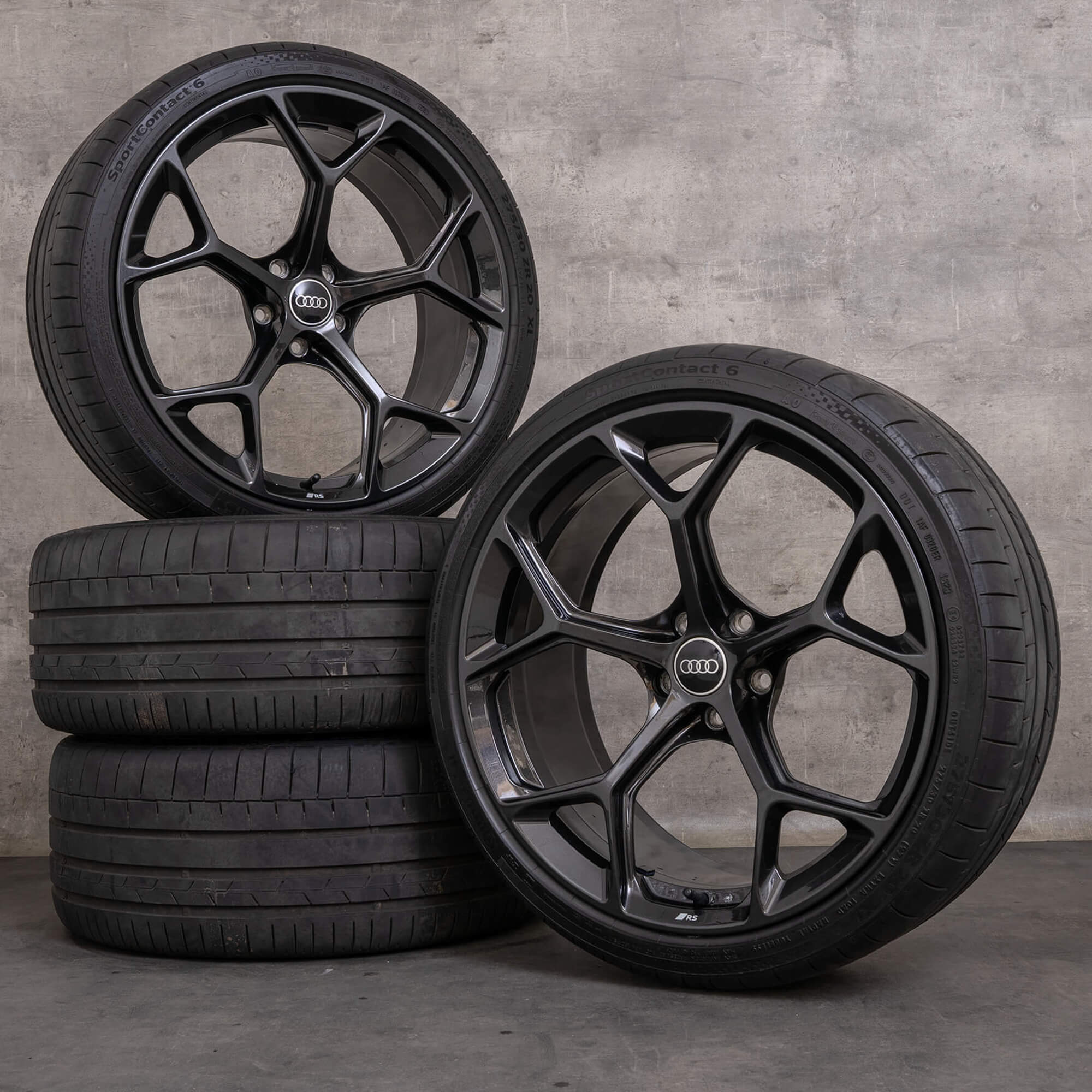 Original Audi RS4 RS5 Felgen 20 Zoll B9 8W F5 Sommerräder 8W0601025GJ dunkel titan glanz