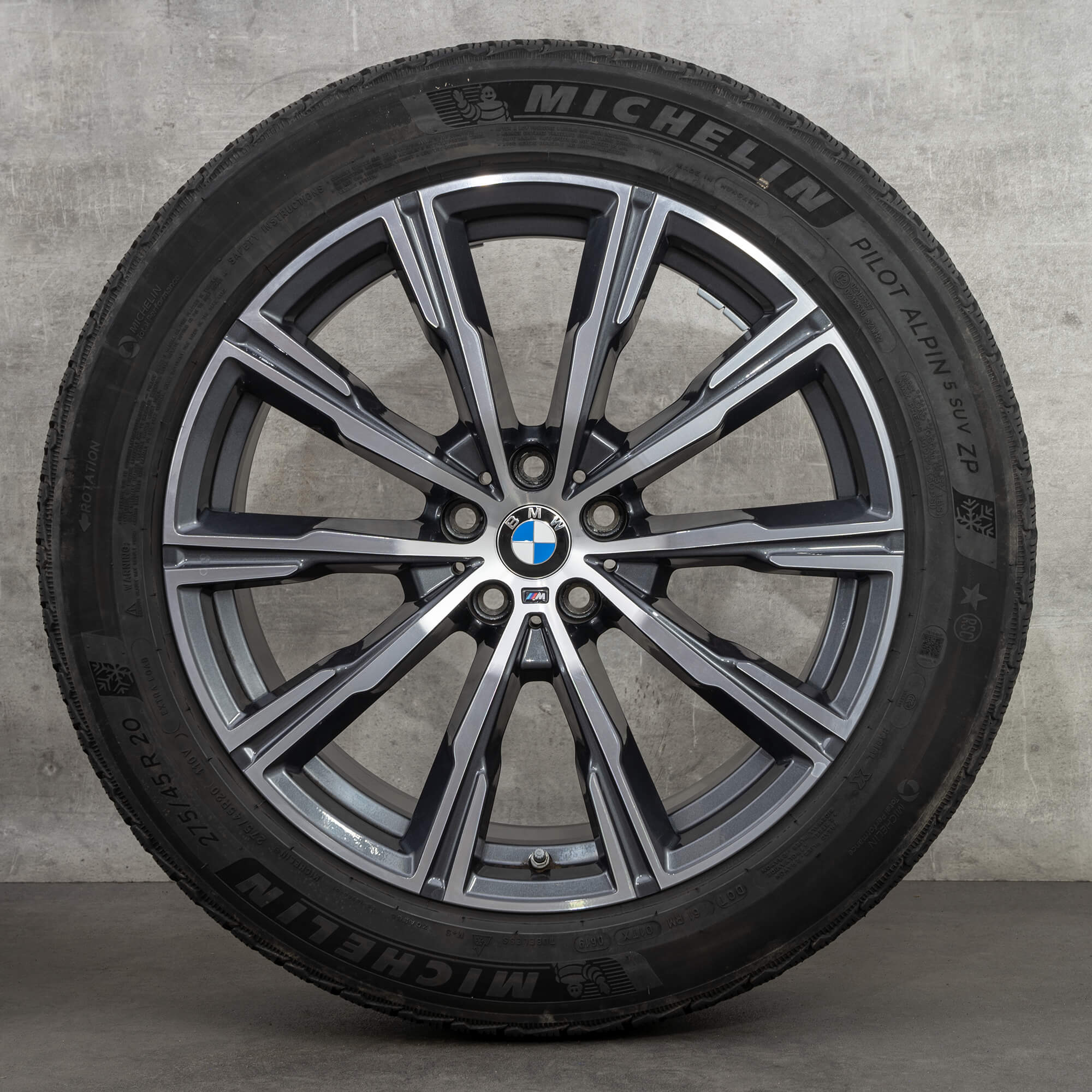 BMW 20 inch rims X5 G05 X6 G06 Styling M740 winter tires OEM wheels