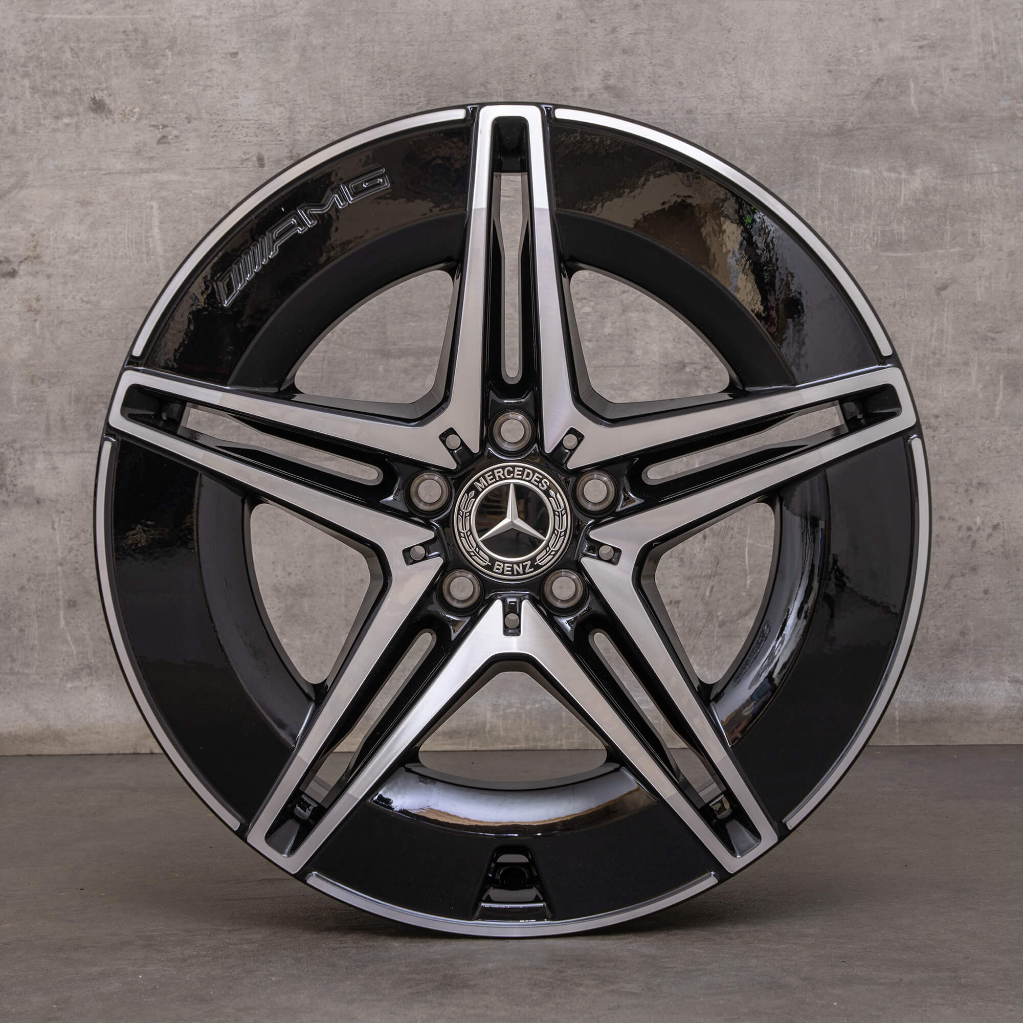 Llantas originales Mercedes Benz EQC AMG 19 pulgadas N293 A2934011500 A2934011600 negro brillante torneado NUEVO