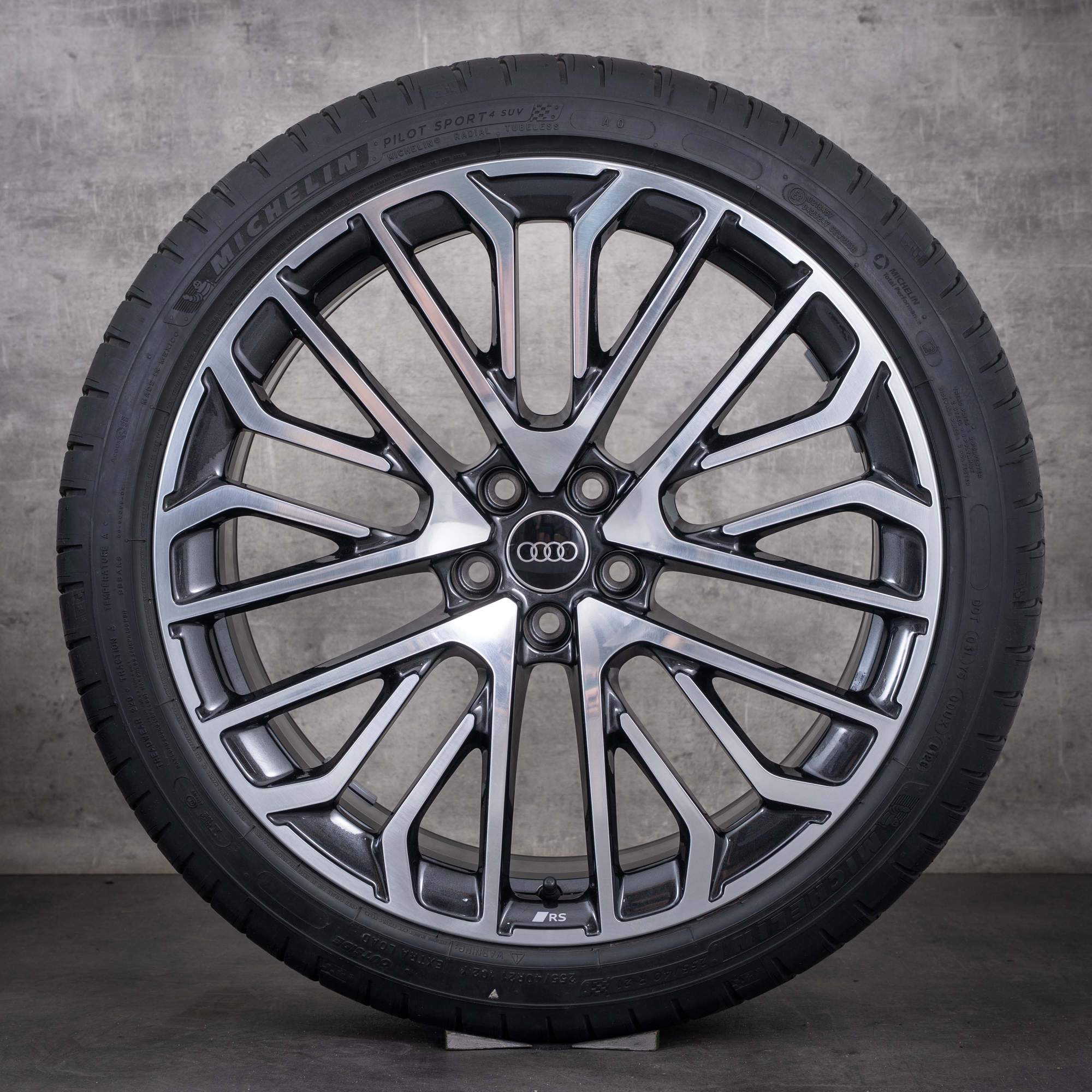 Originale Audi Q5 SQ5 vinterhjul 21 tommer FY GU Sportback-fælge 8MA601025L granit diamond cut