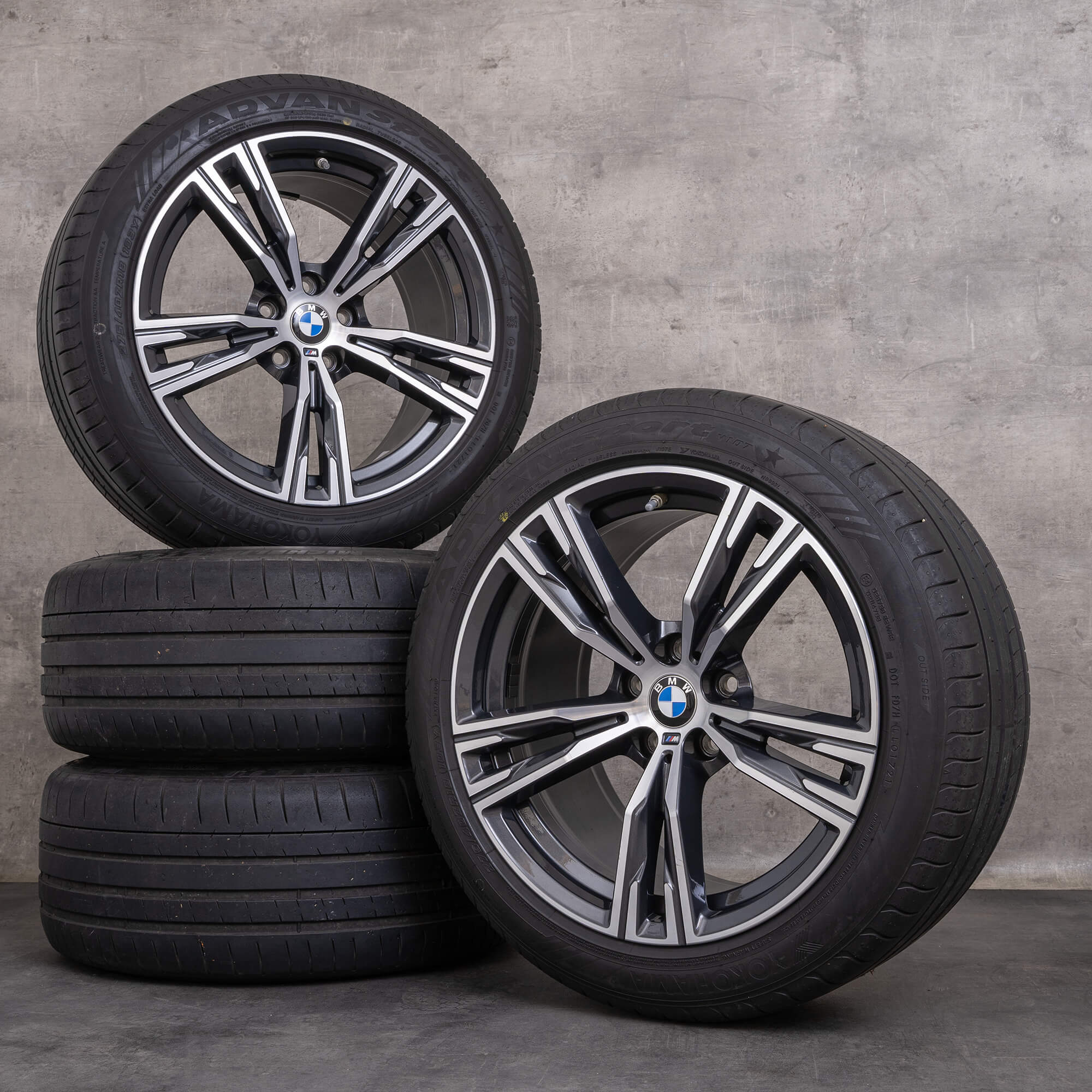 Originale BMW Z4 cerchi 18 pollici G29 Sommerrder Styling 798 M 8089874 8089875 orbita grigio anteriore lucido