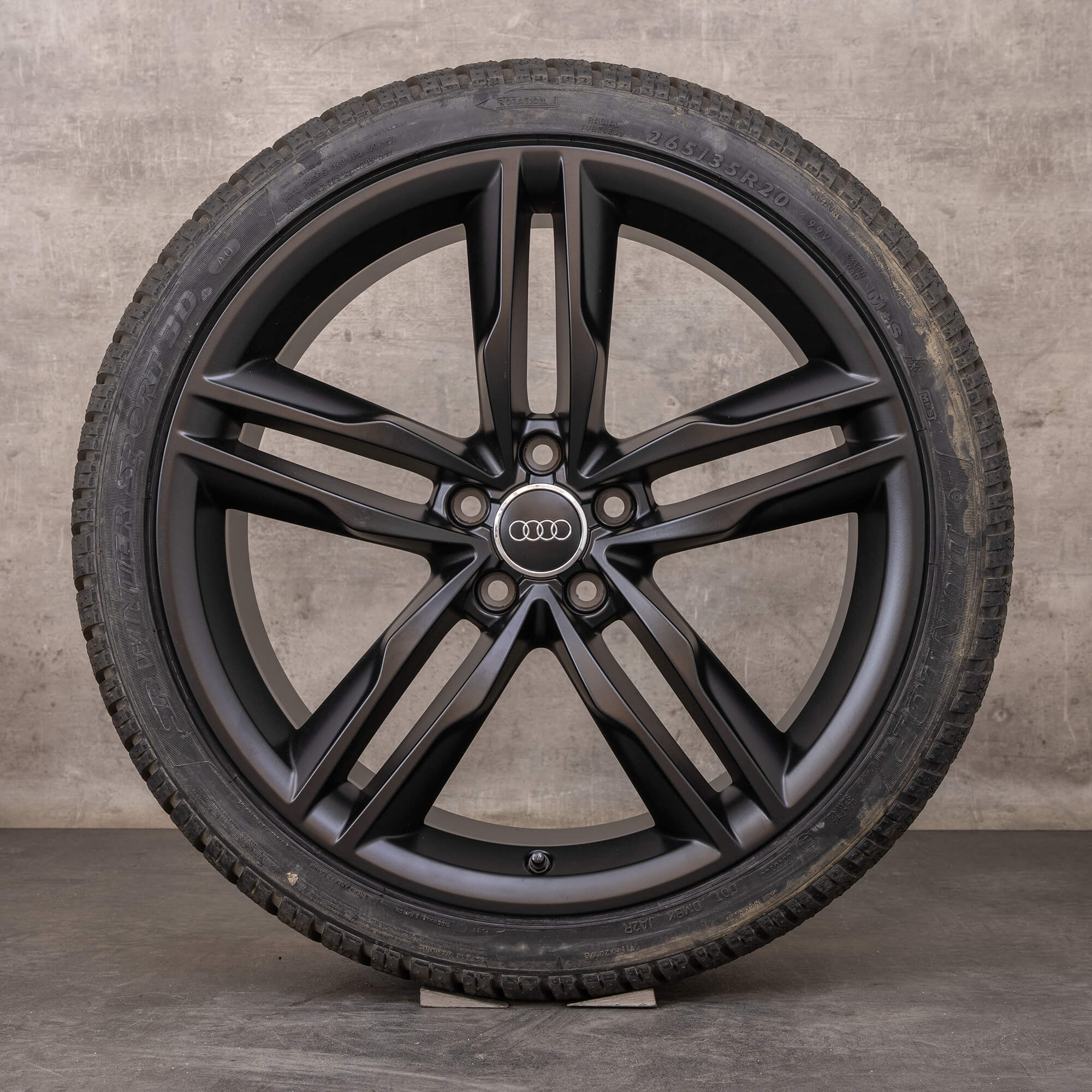 Originali Audi A7 S7 cerchi 20 pollici 4G C7 estivi 4G8601025AJ nero opaco