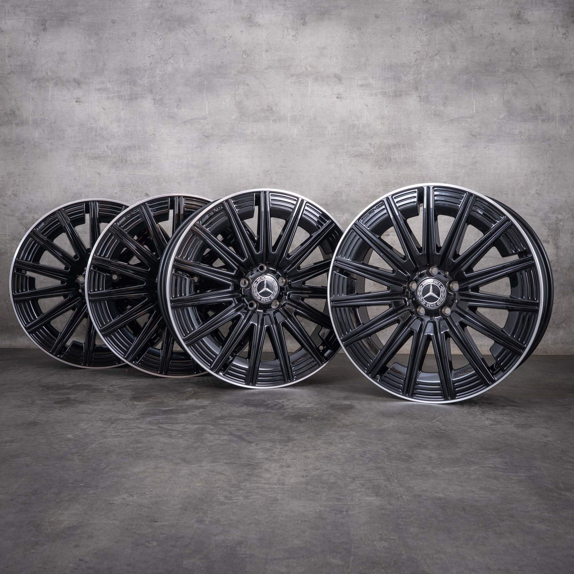 Alkuperäiset Mercedes-Benz GLA GLB AMG -vanteet 20 tuumaa H247 X247 A2474015200 mustat diamond cut