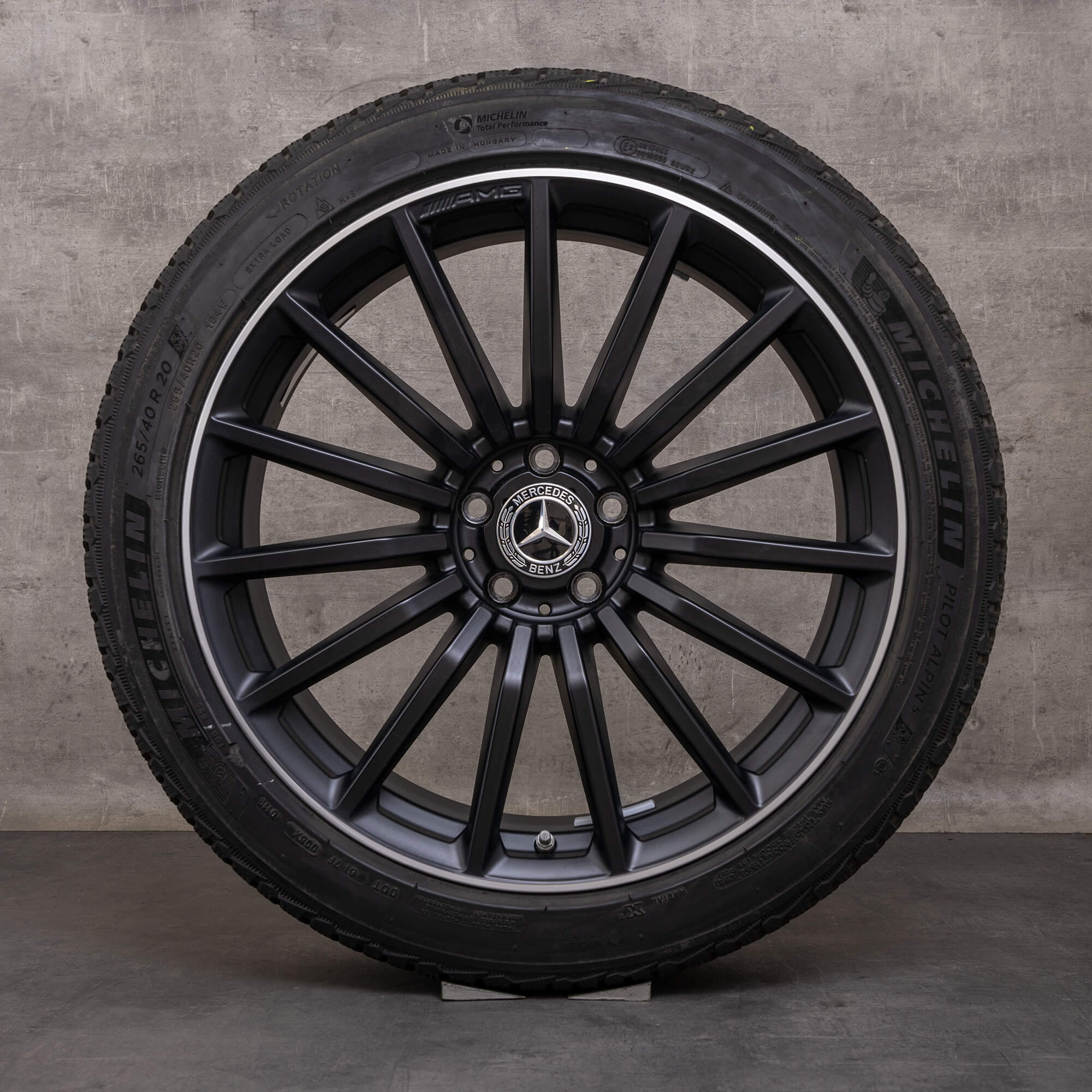 OEM AMG Mercedes Benz GT 43 53 63 & S 4Matic+ Winterrder 20 inch X290 4-Trer rims A2904010600 A2904010700 black matt glossy turned