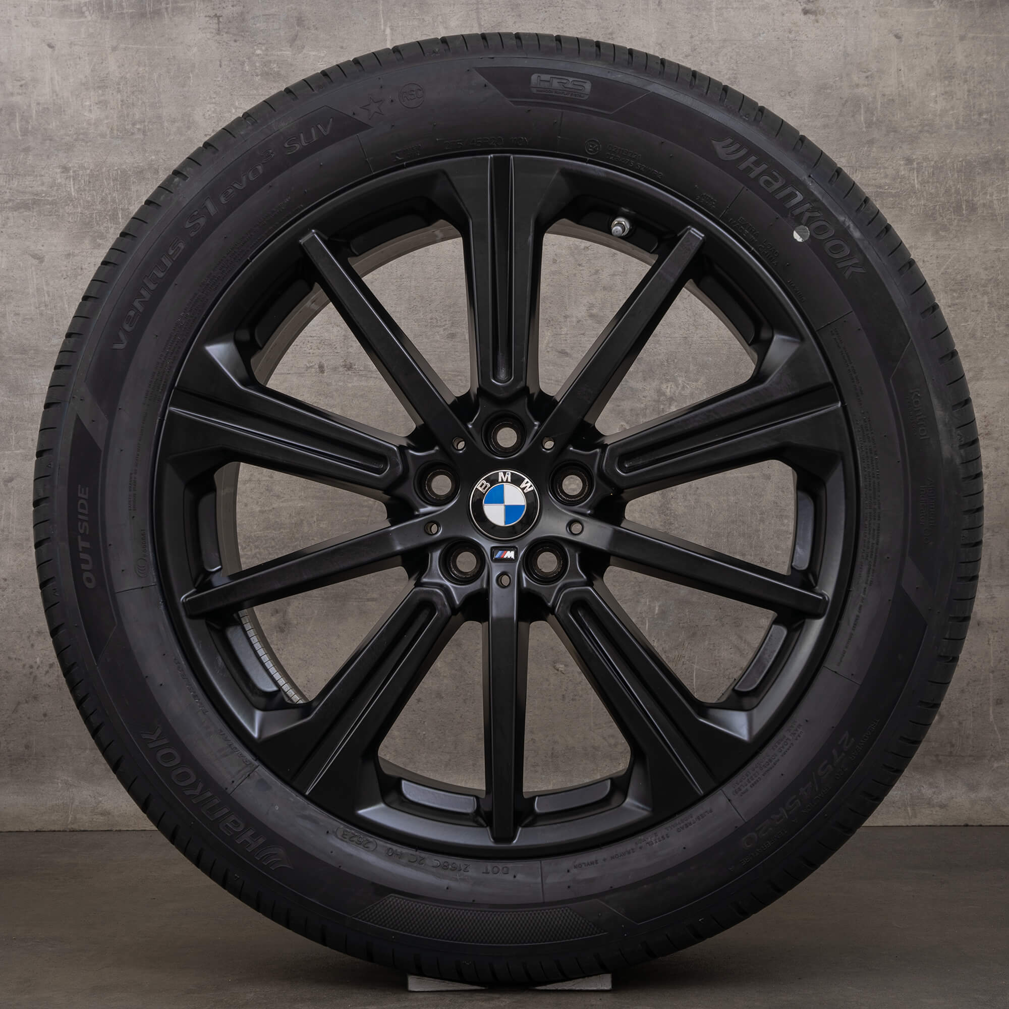 Original BMW X5 G05 X6 G06 20 tums sommarhjul fälgar 748 M 6883765 matt svart
