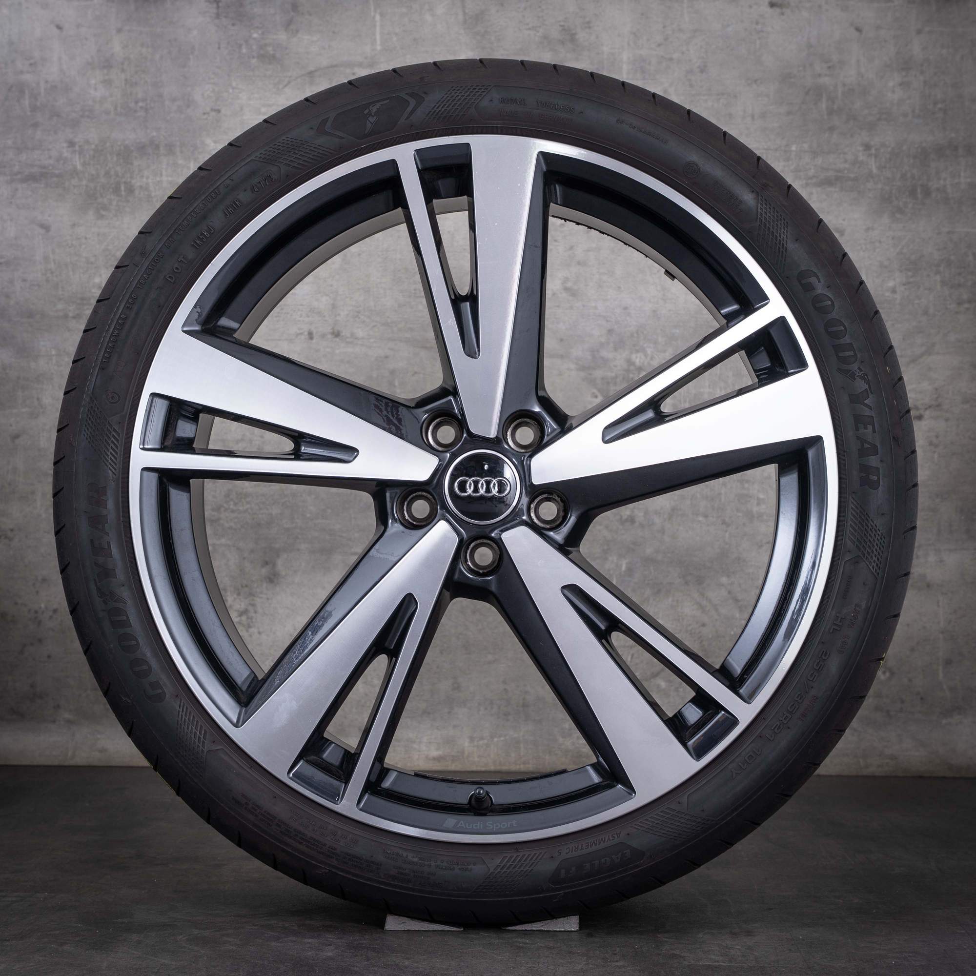 Cerchi originali Audi A6 S6 da 21 pollici 4K 4P C8 C9 per ruote estive 4K0601025AG, finitura granito diamantato