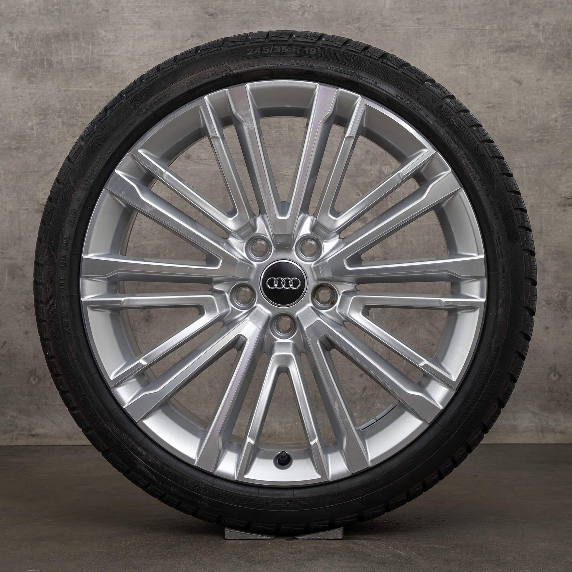 OEM Audi A4 S4 winter wheels 19 inch B9 8W rims 8W0601025BE silver high gloss NEW