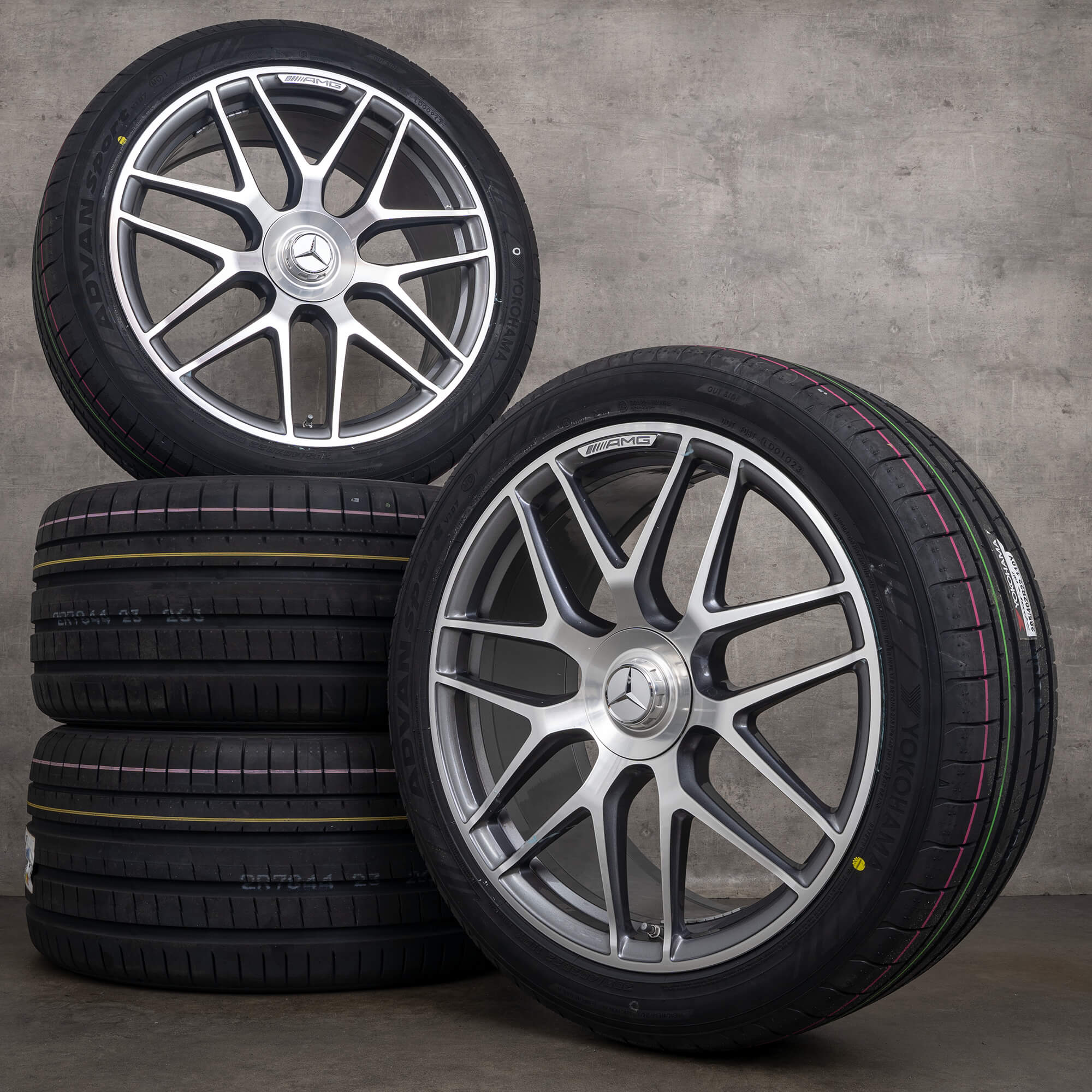 AMG Mercedes GLE 53 63 V167 summer tires 22 inch rims wheels new