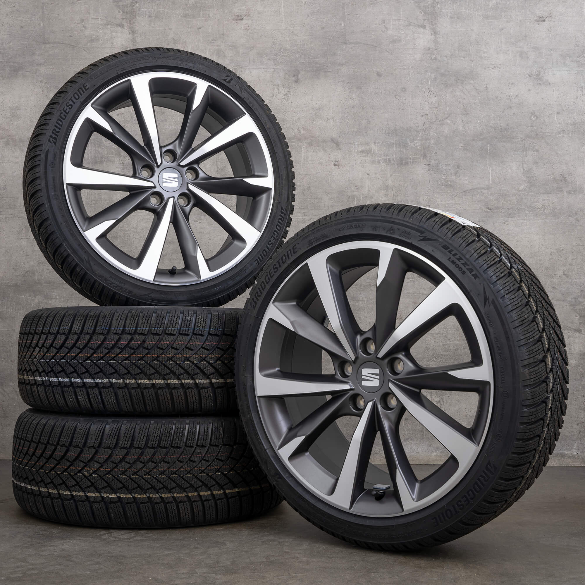 Seat Leon FR 5F winter wheels 18 inch rims tires performance NEW
