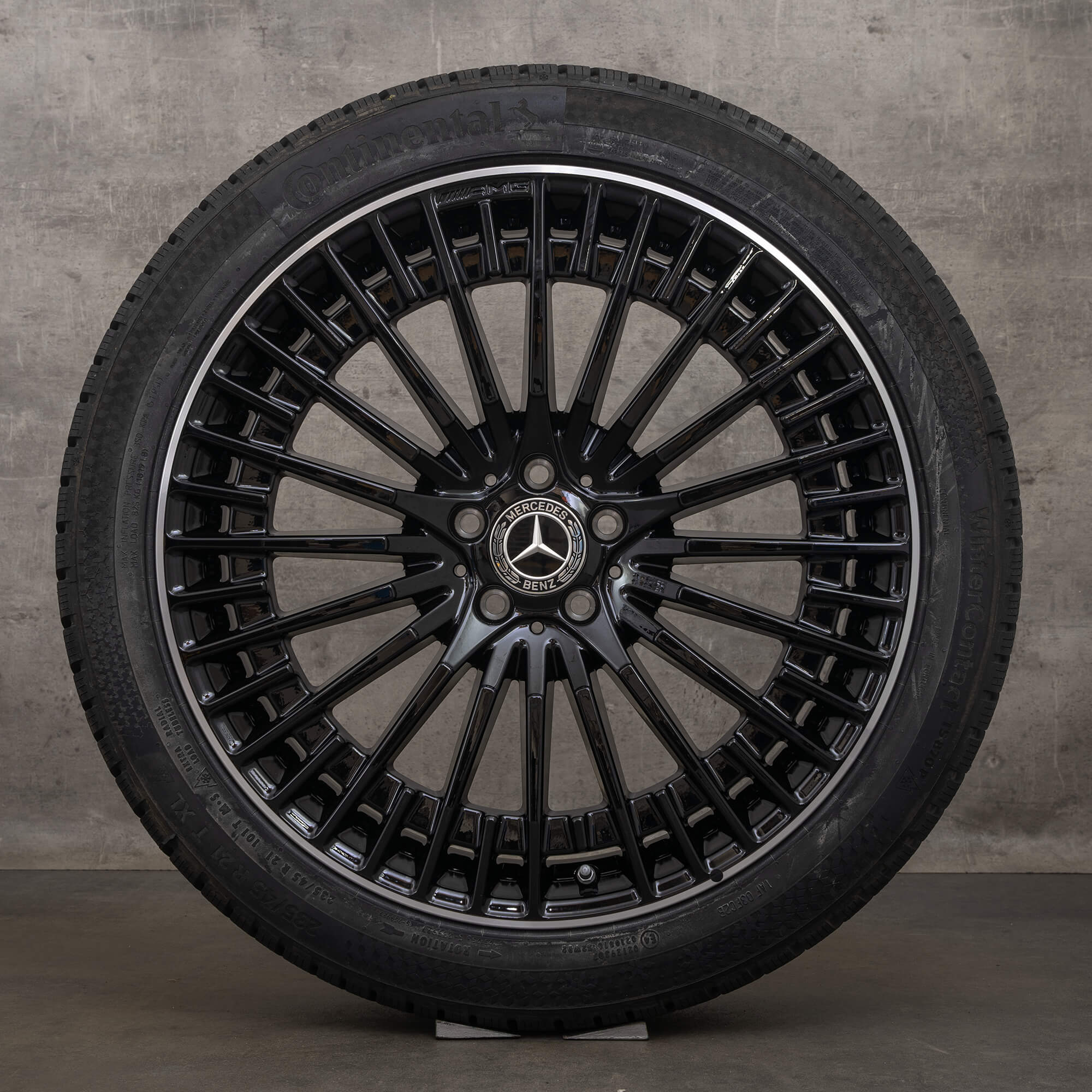 OEM AMG Mercedes EQC N293 21 inch winter tire rims A2934011000 A2934011100 black glossy turned NEW