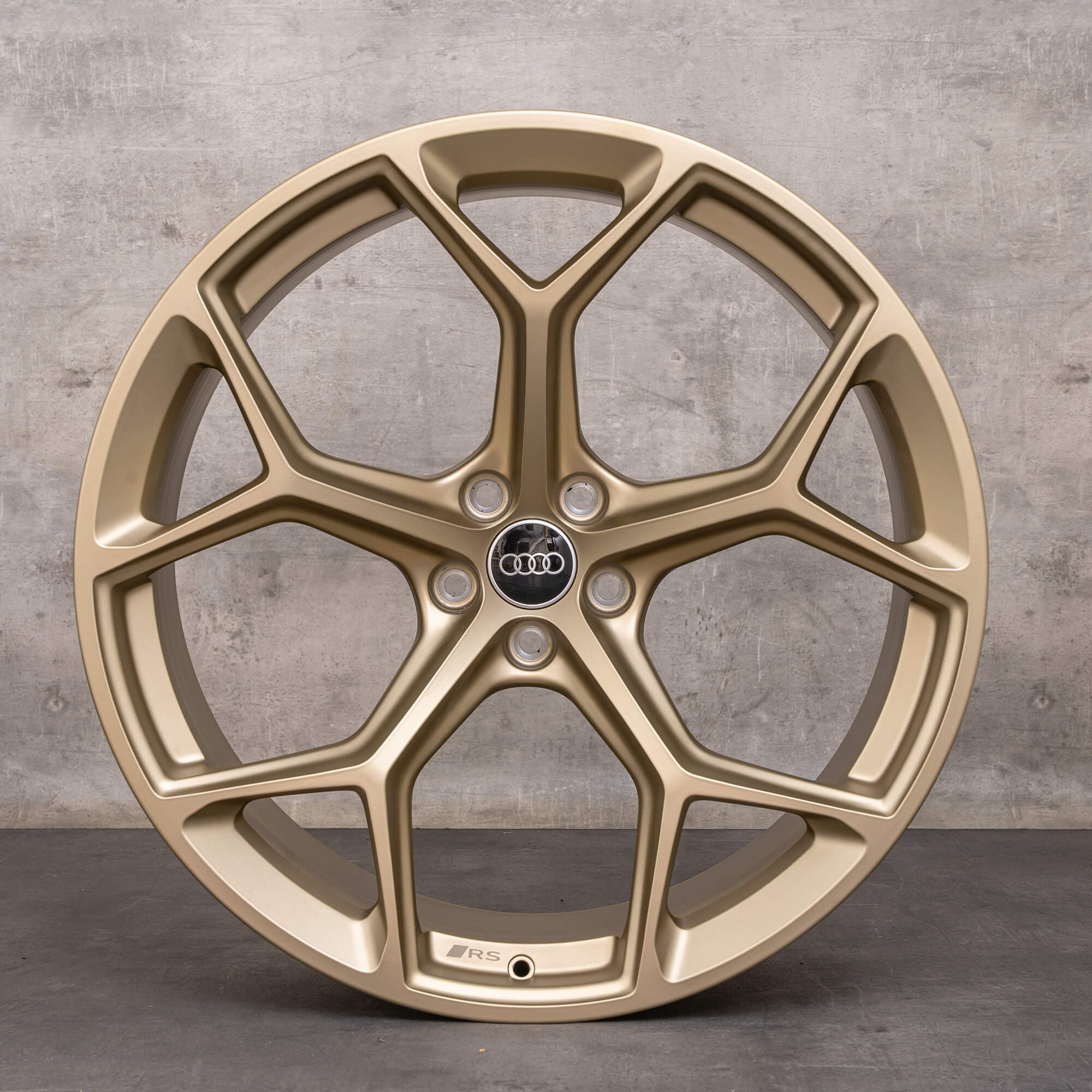 Originele Audi RS6 RS7 wielen 22 inch 4K C8 4K0601025BM Performance honingraat design neodymium goud