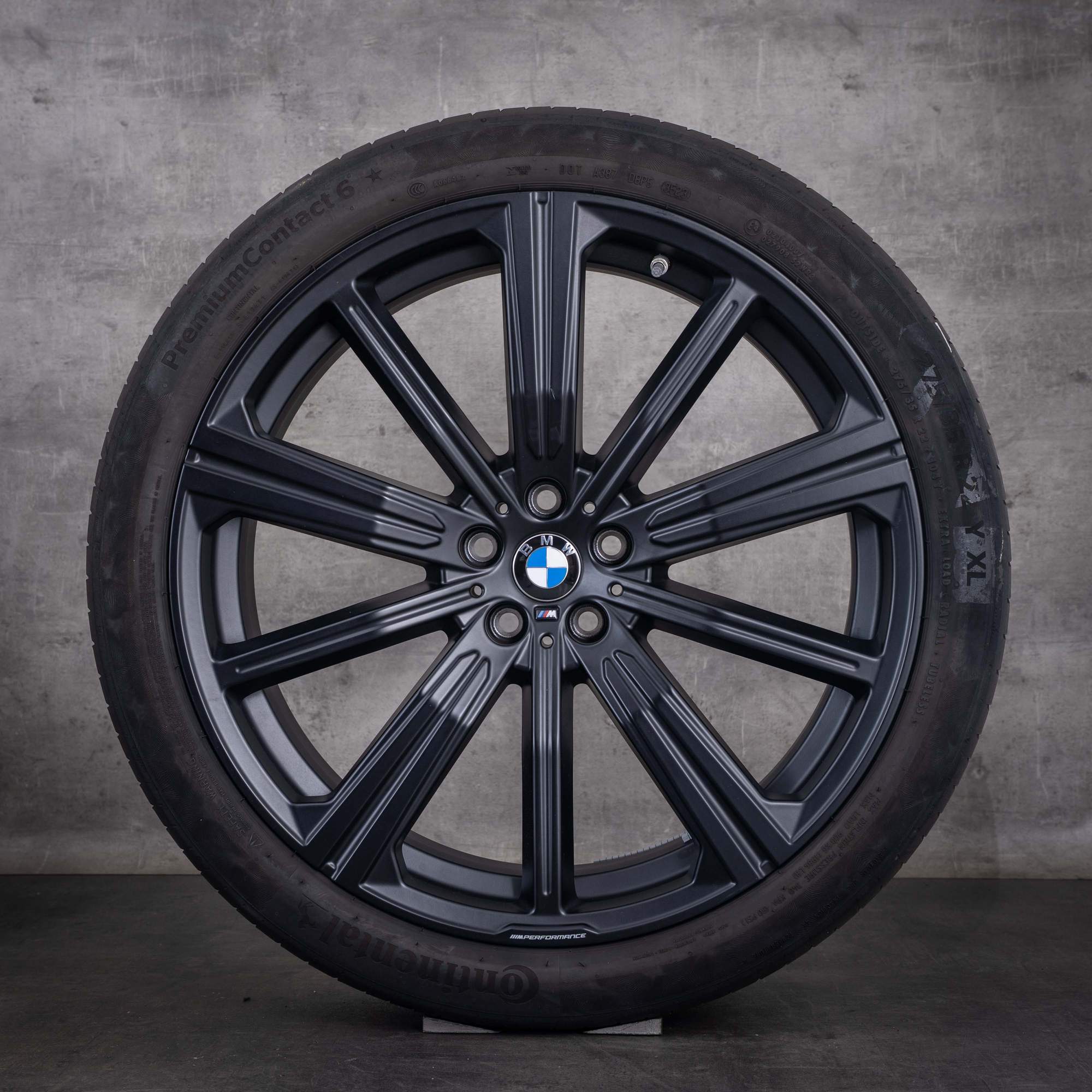 OEM BMW X5 X6 22inch G05 G06 summer wheels Styling 749 M 6893544 6893545 Matte Jet Black