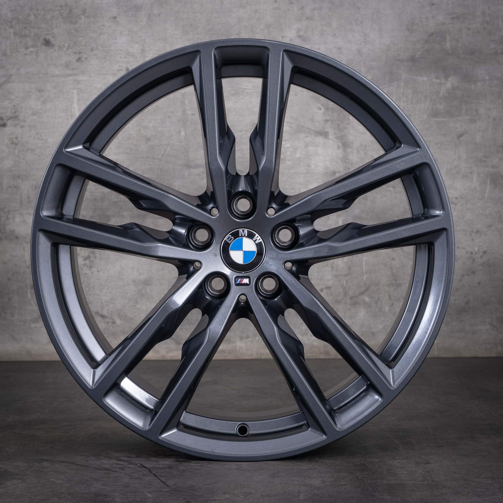 Orijinal BMW X3 X4 19 inç G01 G02 Jantlar Styling 698 M 8093921 gece mavisi parlak