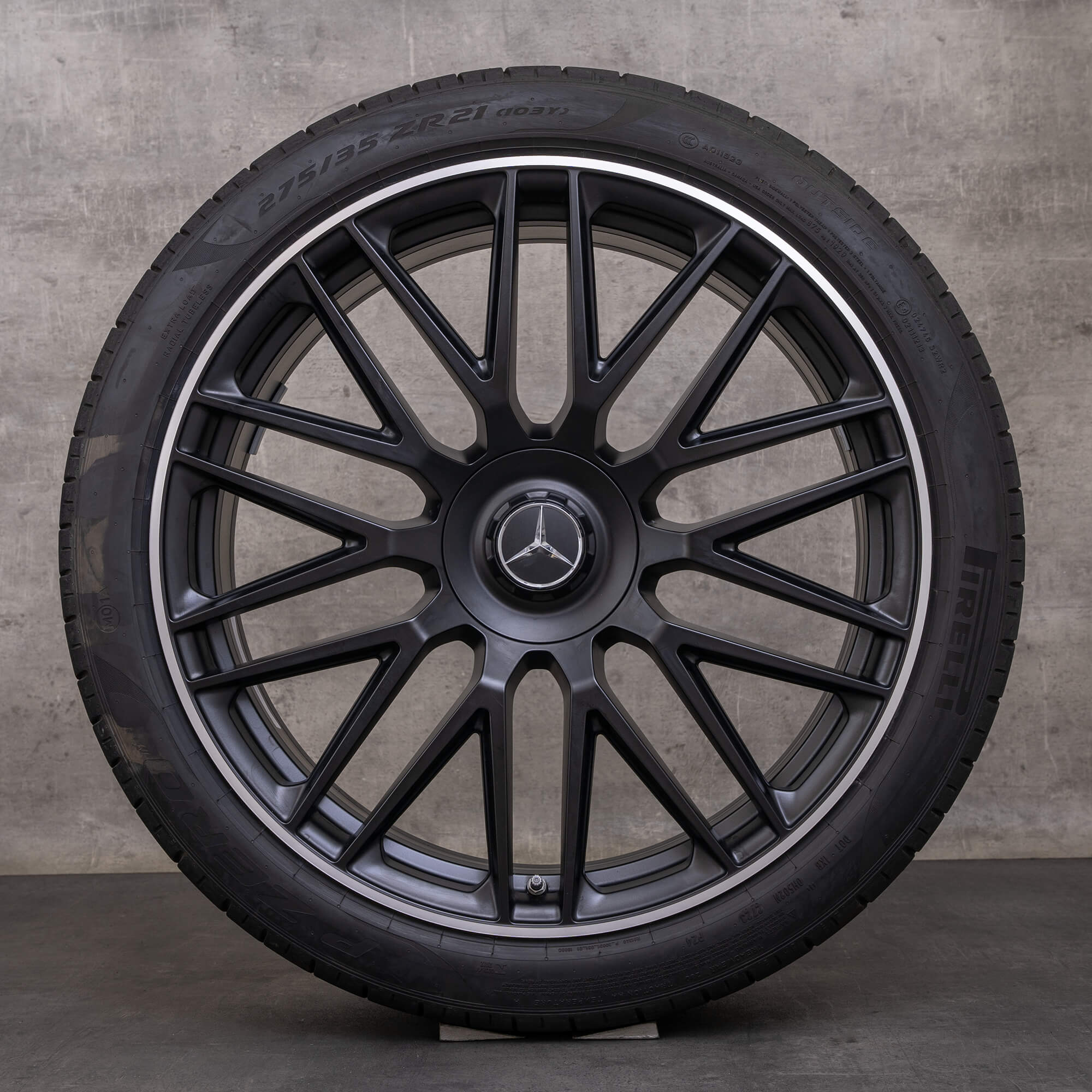 Orijinal Mercedes Benz SL 43 55 63 AMG jantlar 21 inç R232 yaz jant lastikleri A2324012900 A2324013000 siyah mat parlak tornalanmış