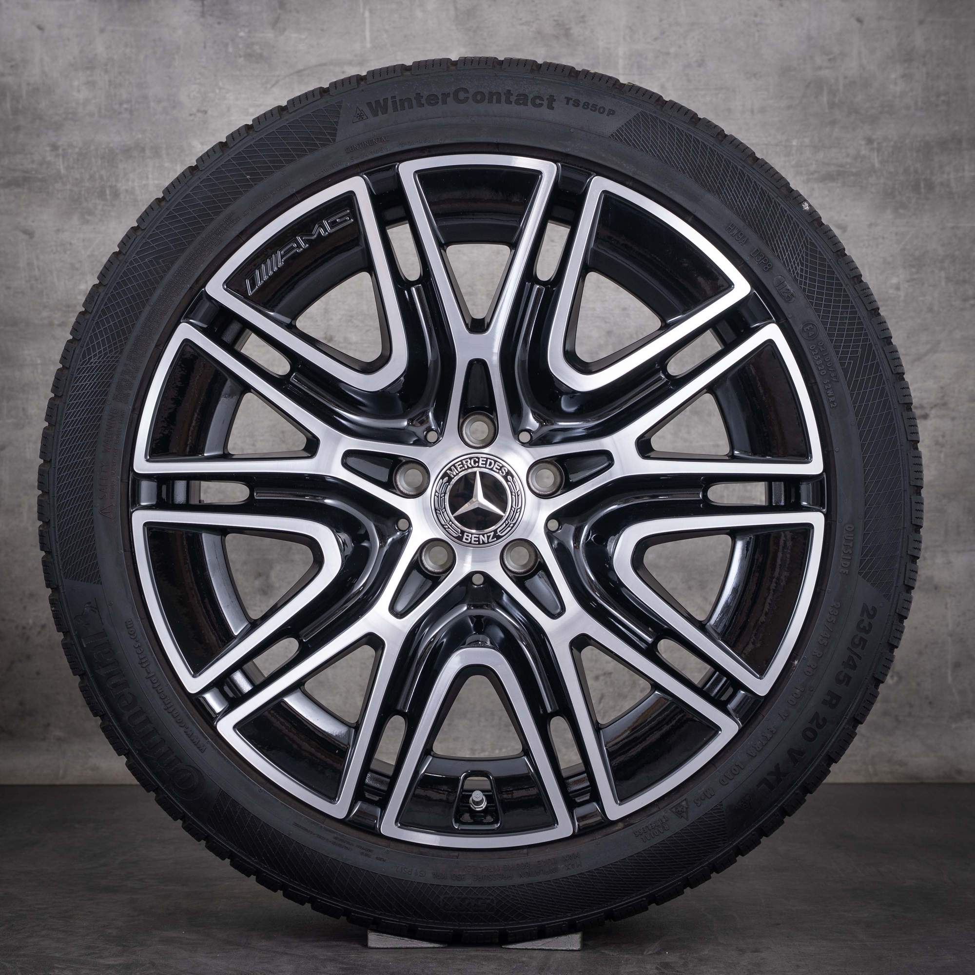 Original Mercedes Benz GLA GLB AMG Winterräder 20 Zoll X247 H247 Felgen A2474015300 schwarz glanzgedreht