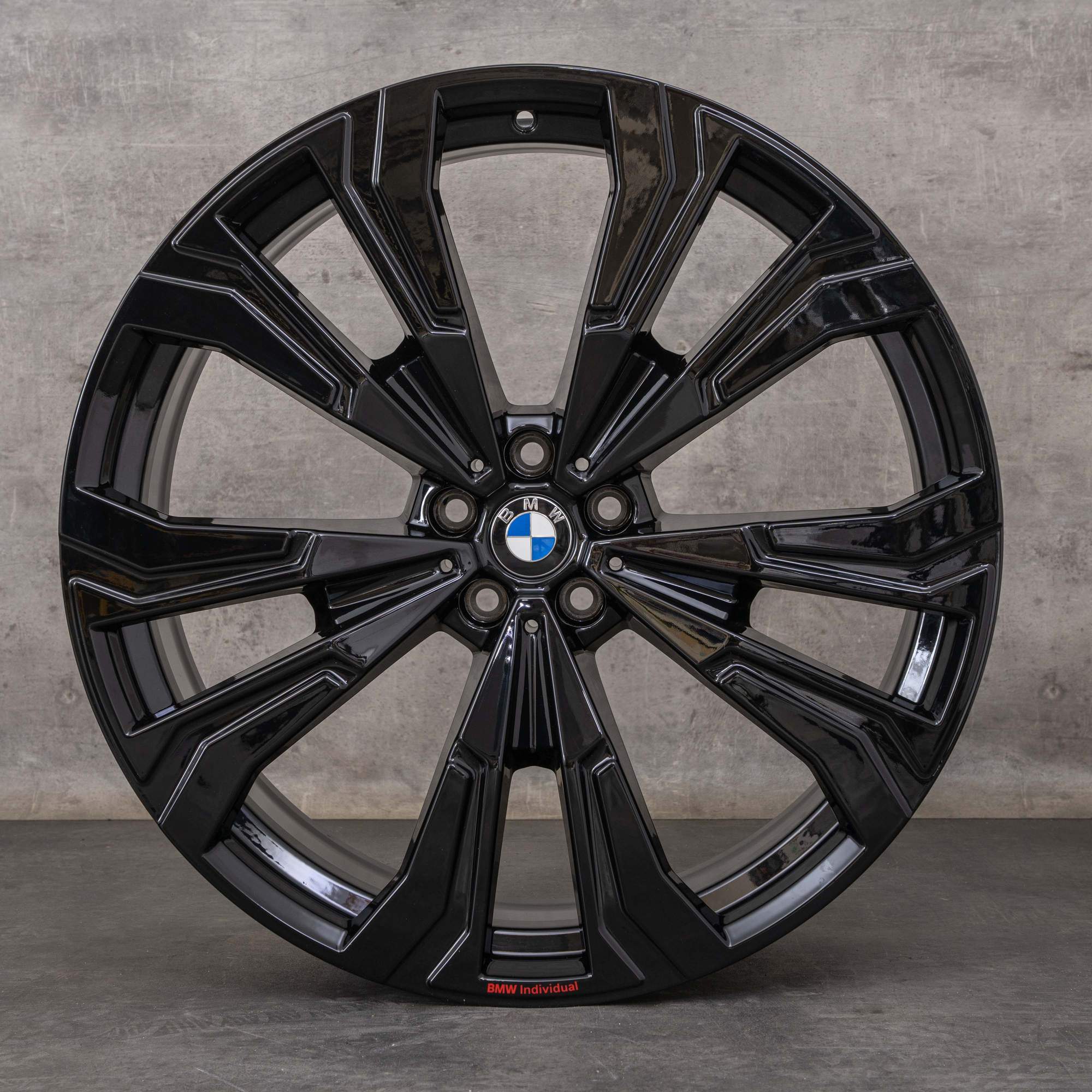 Oryginalne felgi BMW X7 23 cale G07 Styling 914 7916264 7916269 czarny błyszczący