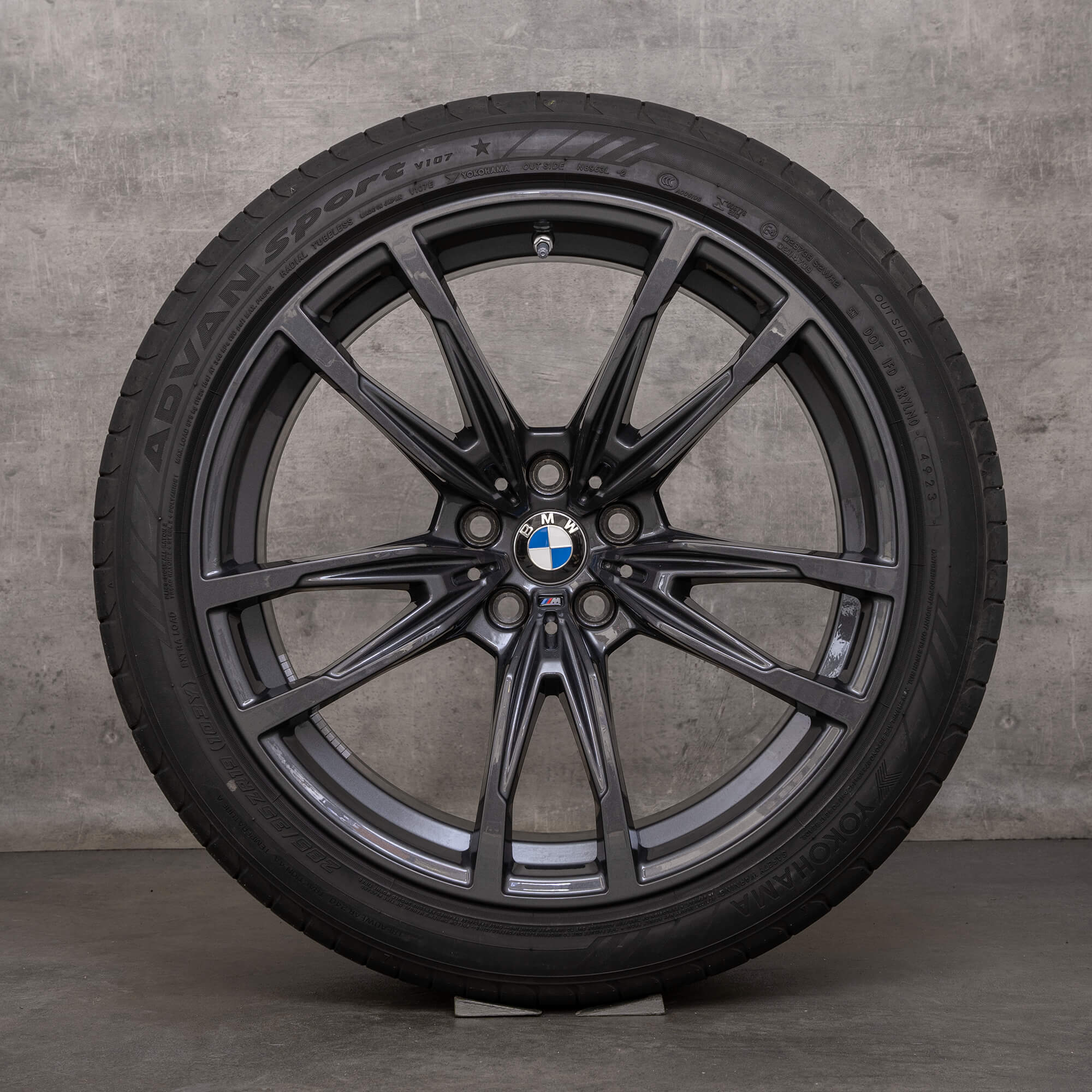 Original BMW M3 M4 felger 19 20-tommers G80 G82 G83 sommerhjul 842 M 8093830 8093831 orbit grå