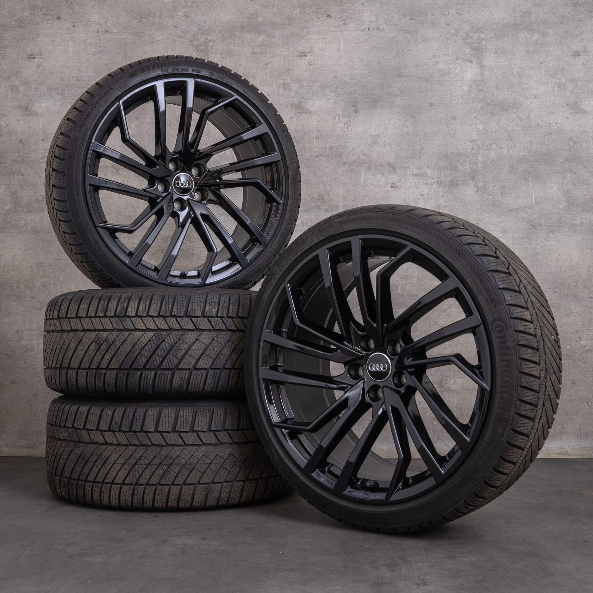 OEM Audi RS4 RS5 winter wheels 20 inch B9 8W F5 rims 8W0601025FT black glossy
