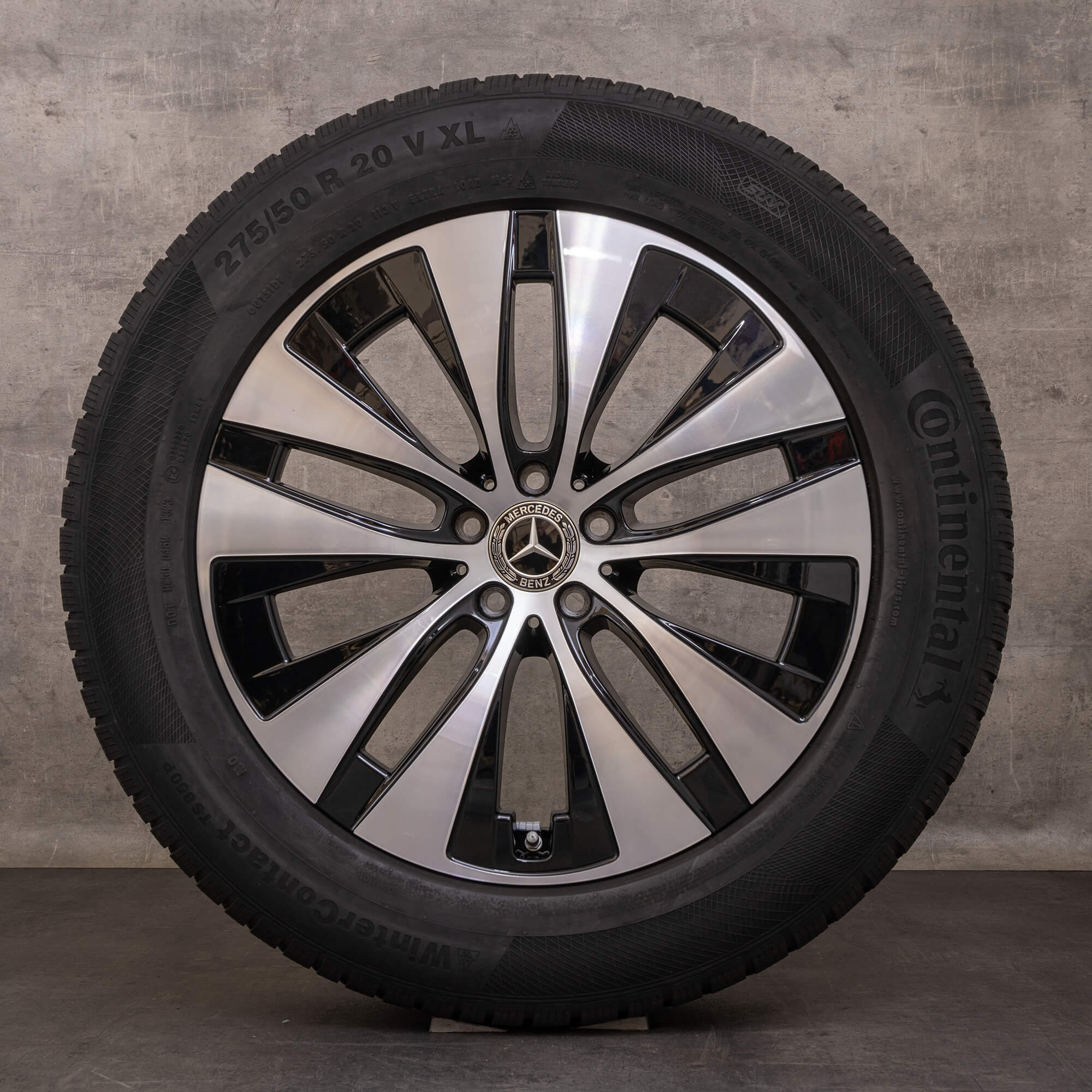 Oryginalne koła zimowe Mercedes Benz GLE 20 cali V167 C167 Felgi A1674013301 A1674013401 czarne Polerowane