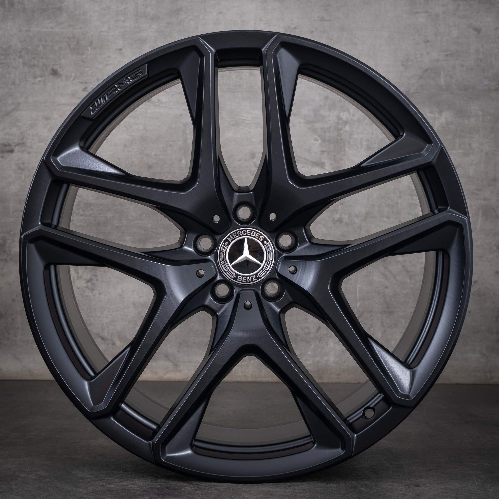 Original Mercedes Benz GLE 53 63 AMG 4Matic+ Felgen 21 Zoll X167 C167 Hybrid A1674014200 A1674014300 schwarz matt