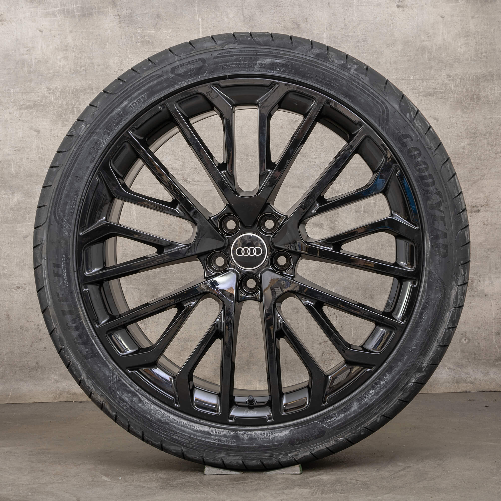 Jantes e pneus inverno originais Audi Q5 SQ5 21 polegadas FY GU Sportback jantes 8MA601025L preto alto brilho NOVO