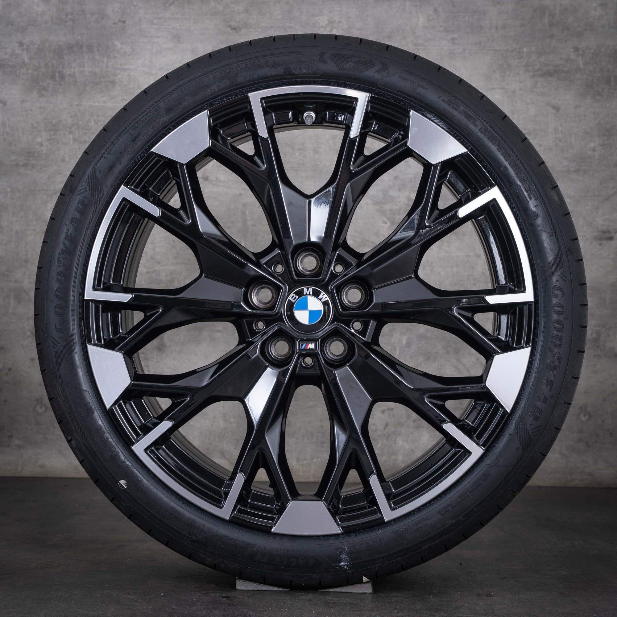 Original BMW 1er 2er Felgen 19 Zoll F70 F74 Gran Coupe Sommerräder Styling 977 5A45268 schwarz glanzgedreht