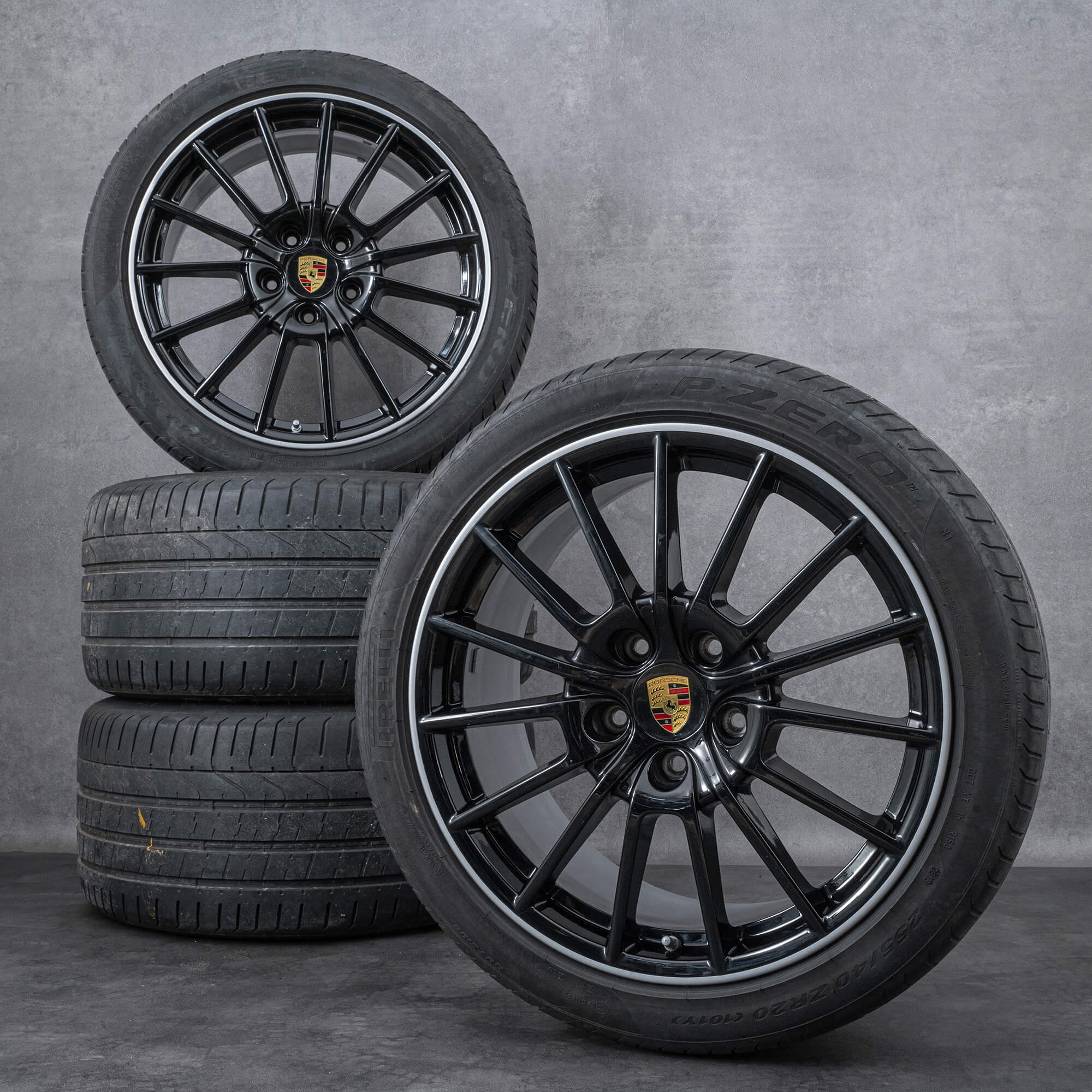 OEM Porsche Panamera G1 II 970 20 inch Rims Sport Design Summer tires New