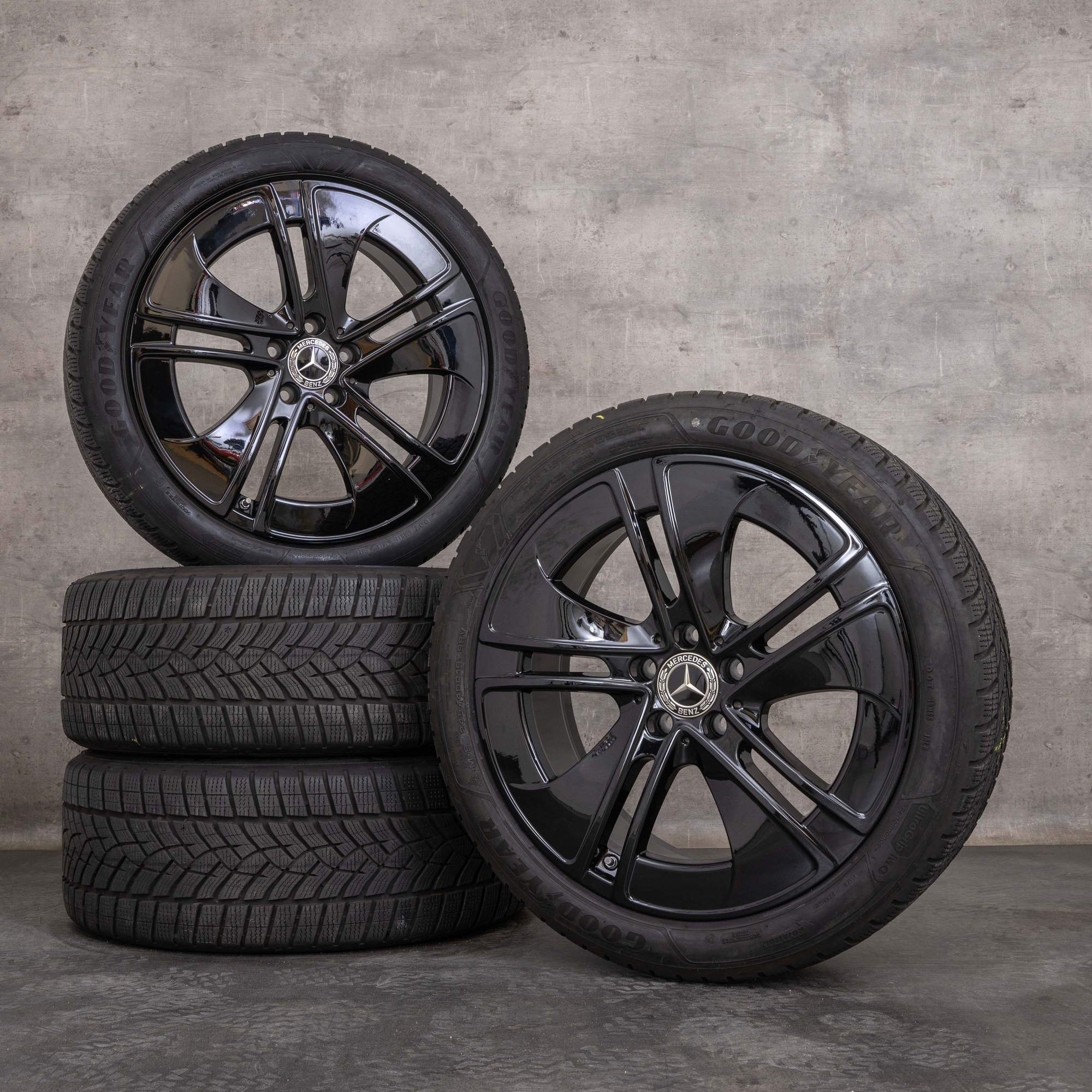 Alkuperäiset Mercedes Benz CLE vanteet 19 tuuman A236 C236 kesäpyörät A2364014100 musta kiiltävä