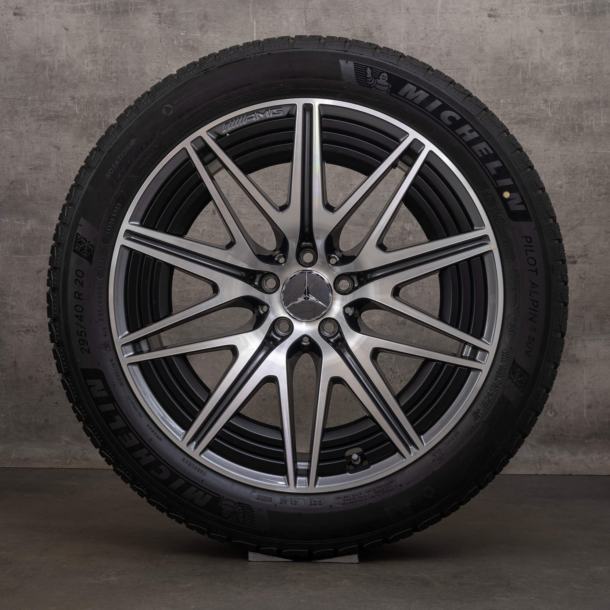Original AMG Mercedes Benz GLC 43 63S E Performance Winterräder 20 Zoll X254 C254 Felgen A2544011200 A2544011300 himalaya grey