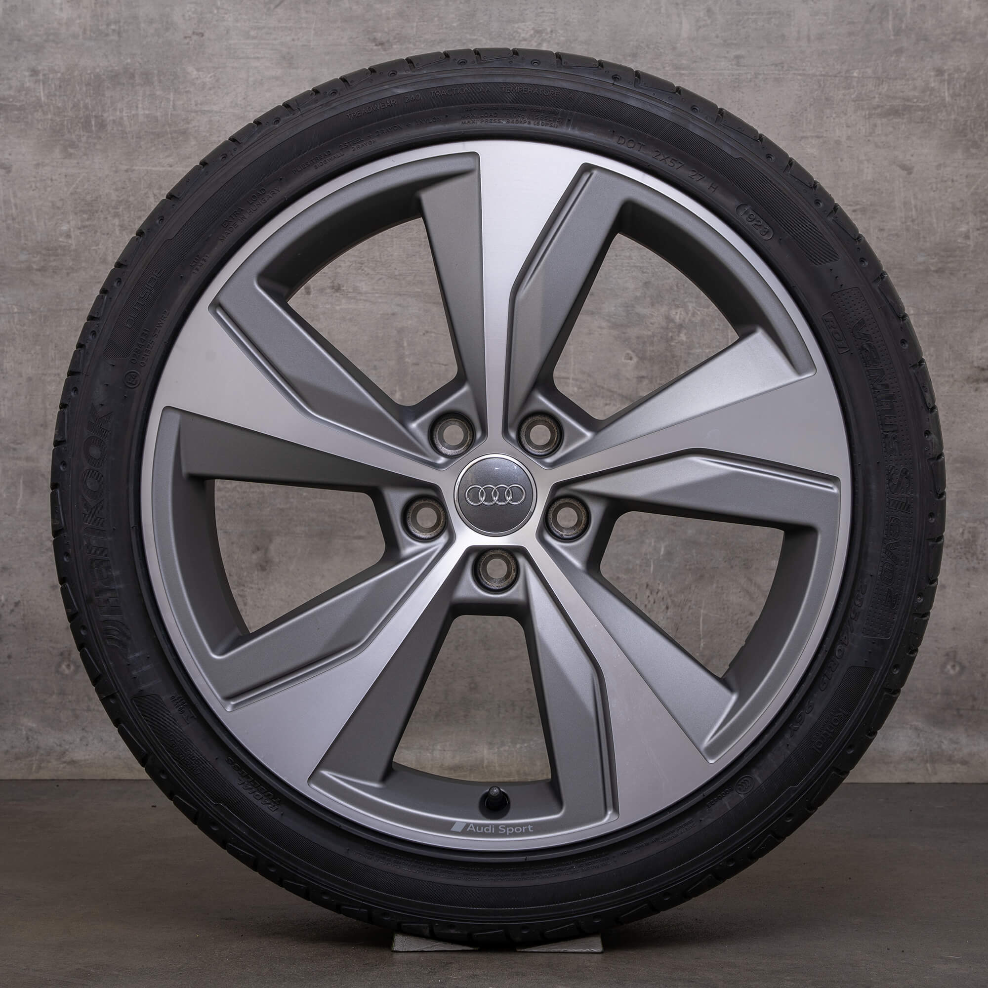 Original Audi Q2 SQ2 Jantes 19 pouces GA Roues d'été Turbine 81A601025AN anthracite mat brillant NEUF