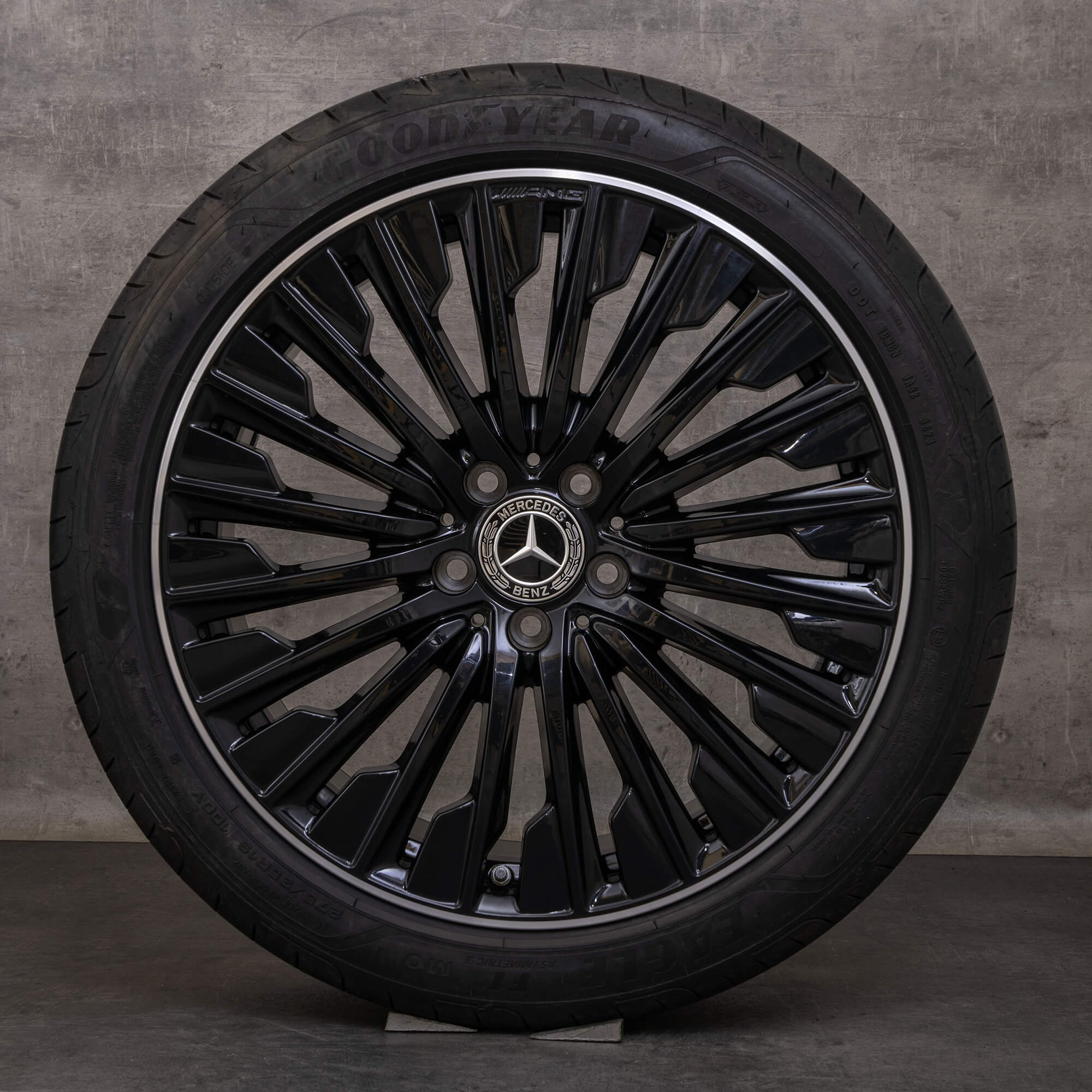 Oryginalne felgi Mercedes Benz CLE AMG 19 cali C236 A236 koła letnie A2364011900 A2364012000 czarne polerowane toczone