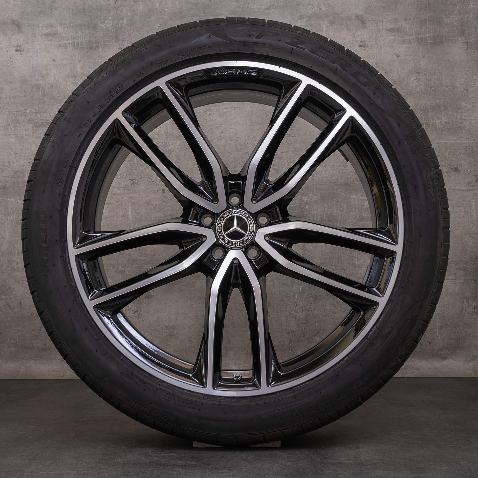 Oryginał Mercedes Benz GL GLS AMG koła 23 cale X167 letnie A1674017700 A1674017800 czarne Polerowane