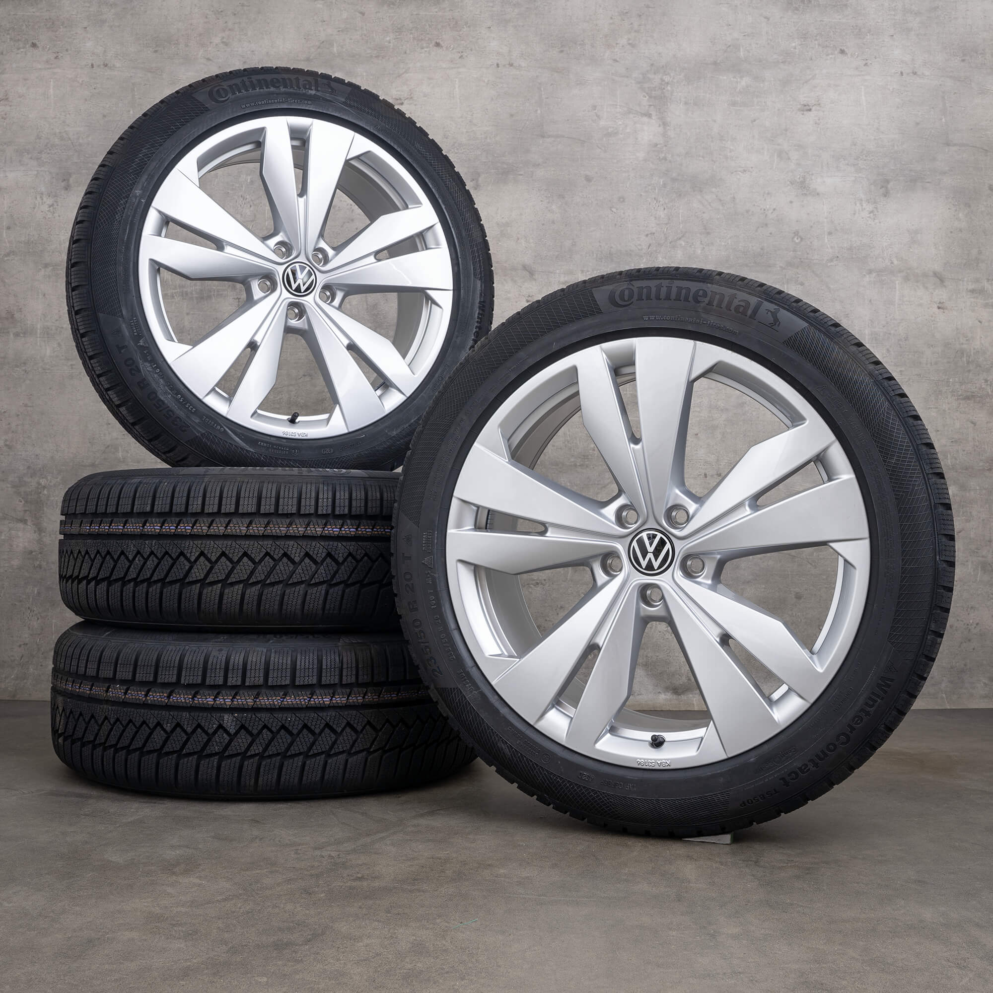 Alkuperäiset VW ID.4 ID.5 vanteet 20 tuuman E2 kesäpyörät Loen 11A071490 hopea UUTUUS