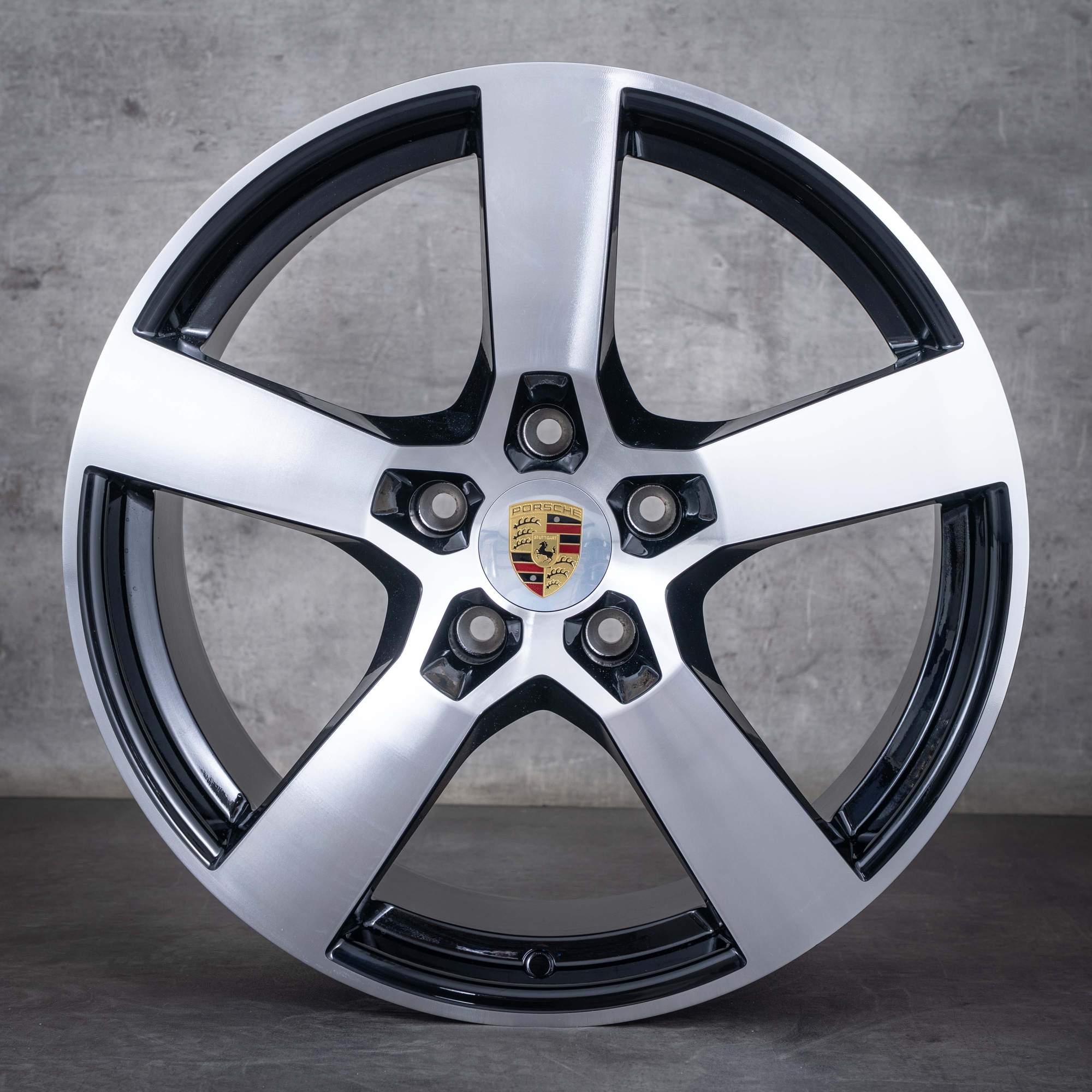 Alkuperäiset Porsche Panamera vanteet 20 tuuman 976 976601025R 976601025S musta kiillotettu.