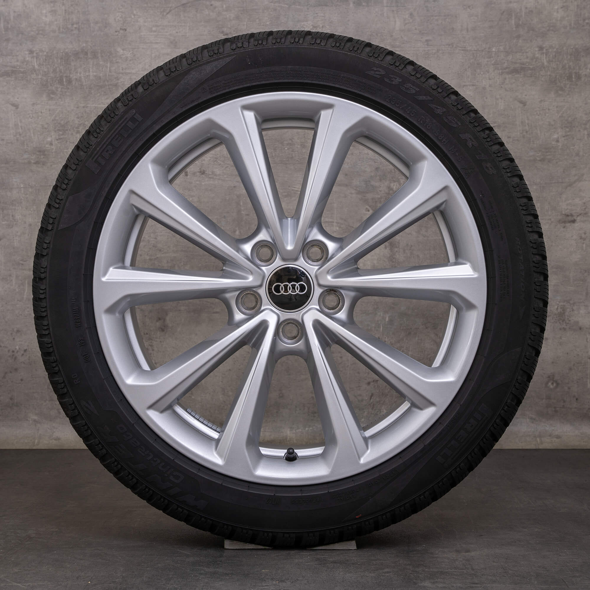 Original Audi A5 S5 Winterräder 18 Zoll B10 Felgen 8B3601025D silber glanz
