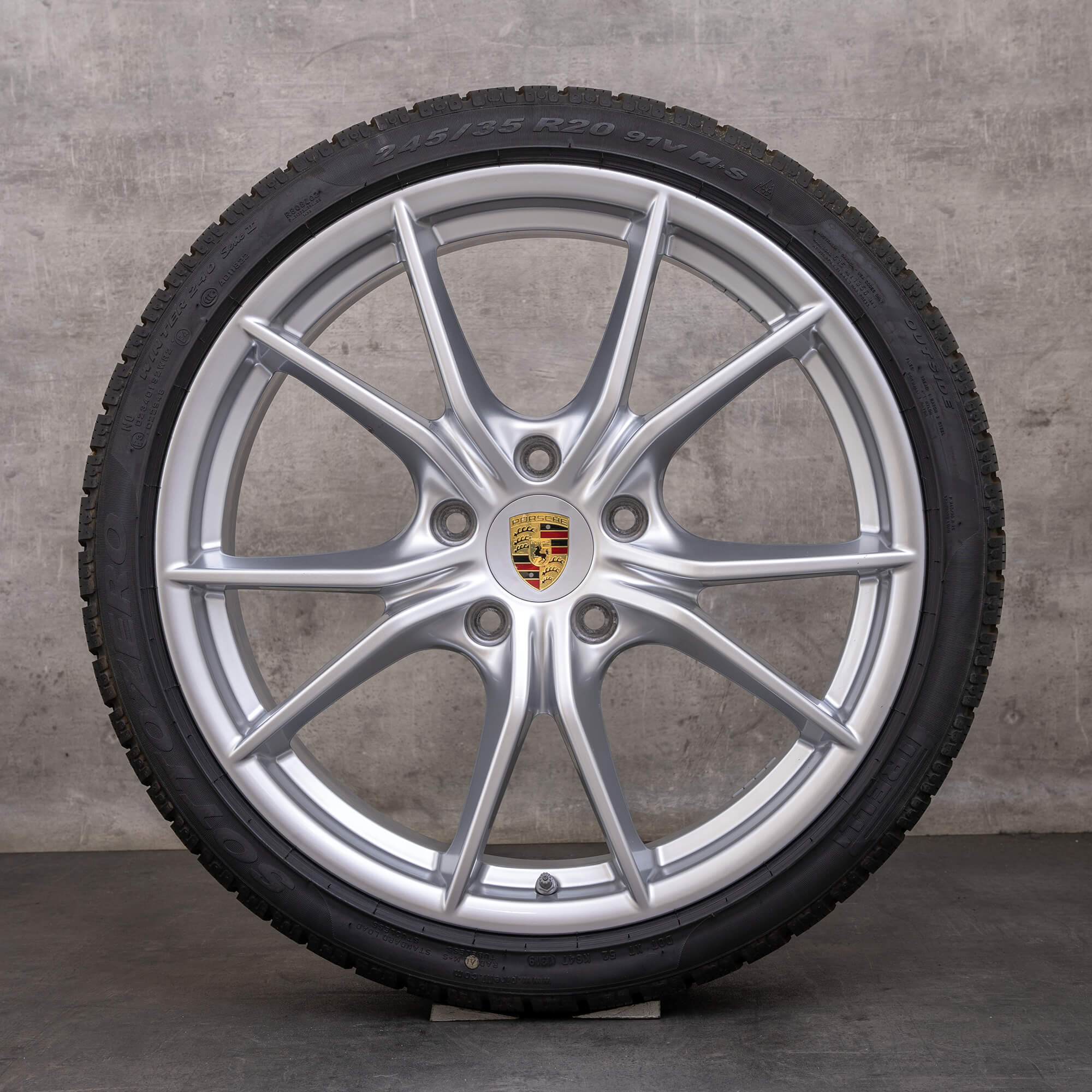 Oryginalne koła zimowe Porsche 991.2 20 cali Carrera Targa C4 4S S IV Felgi 99136271000 99136276001